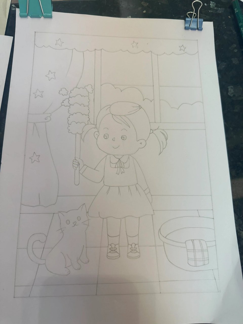 幼儿园劳动主题画 幼儿园能干的我主题画,老母亲尽力了!