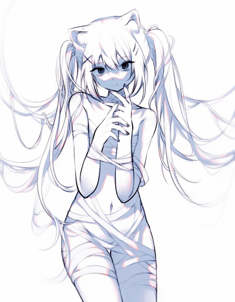 画过的黑暗系头像壁纸 以前画的一部分暗黑系病娇风格头像壁纸,角色是