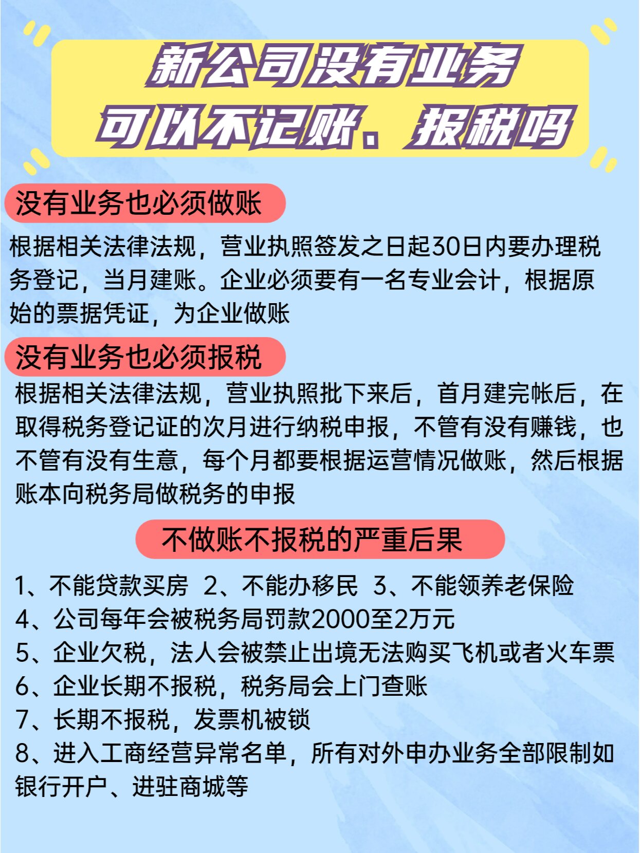 注册公司后不营业需要交税吗?
