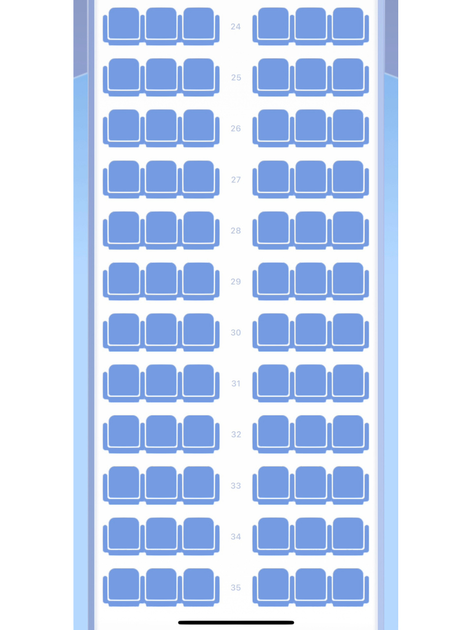 南航空客320座位图选座图片