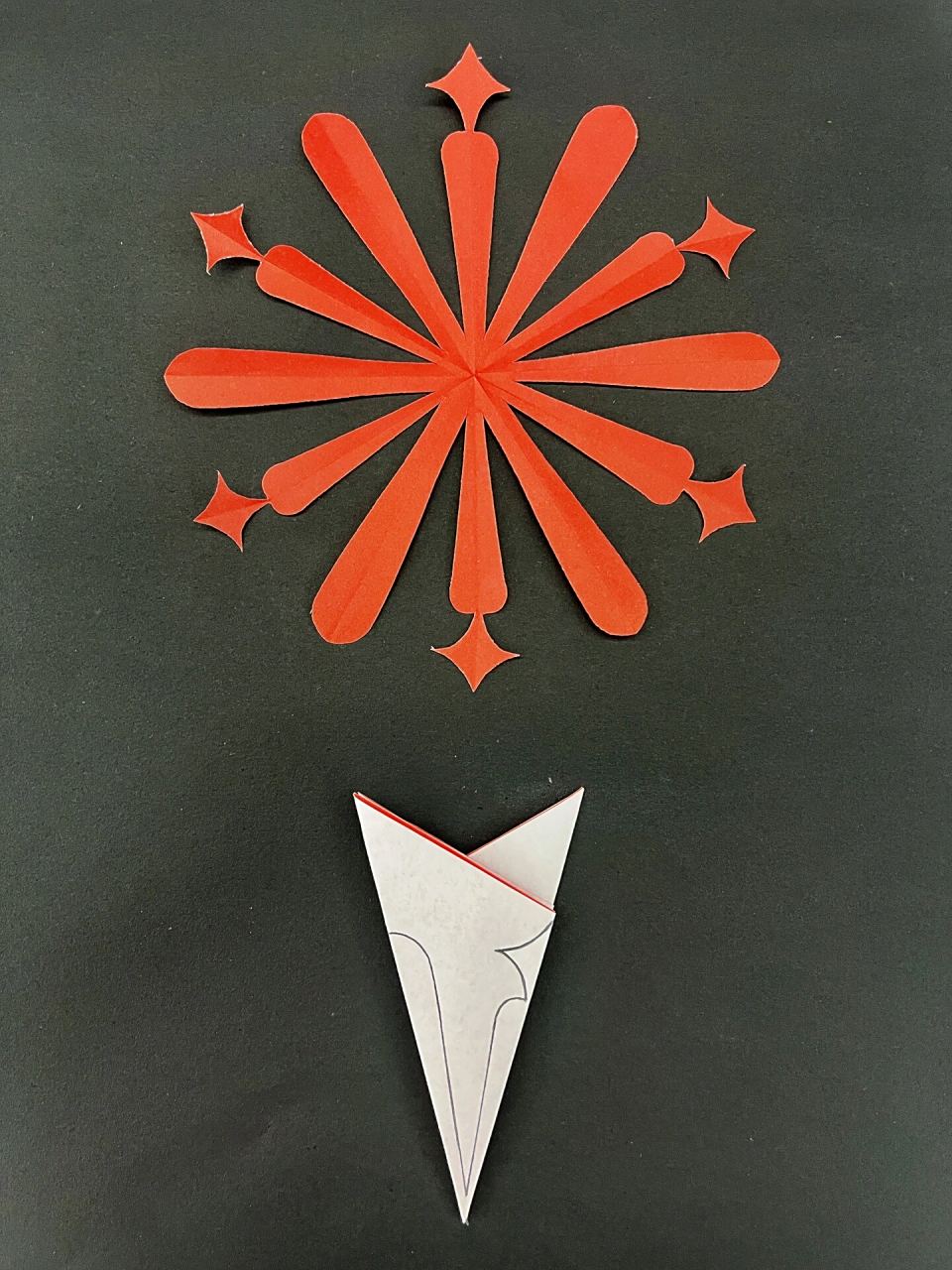 简单又好看的烟花剪纸|图文教程(附模版) 你们要的烟花剪纸模版来啦!