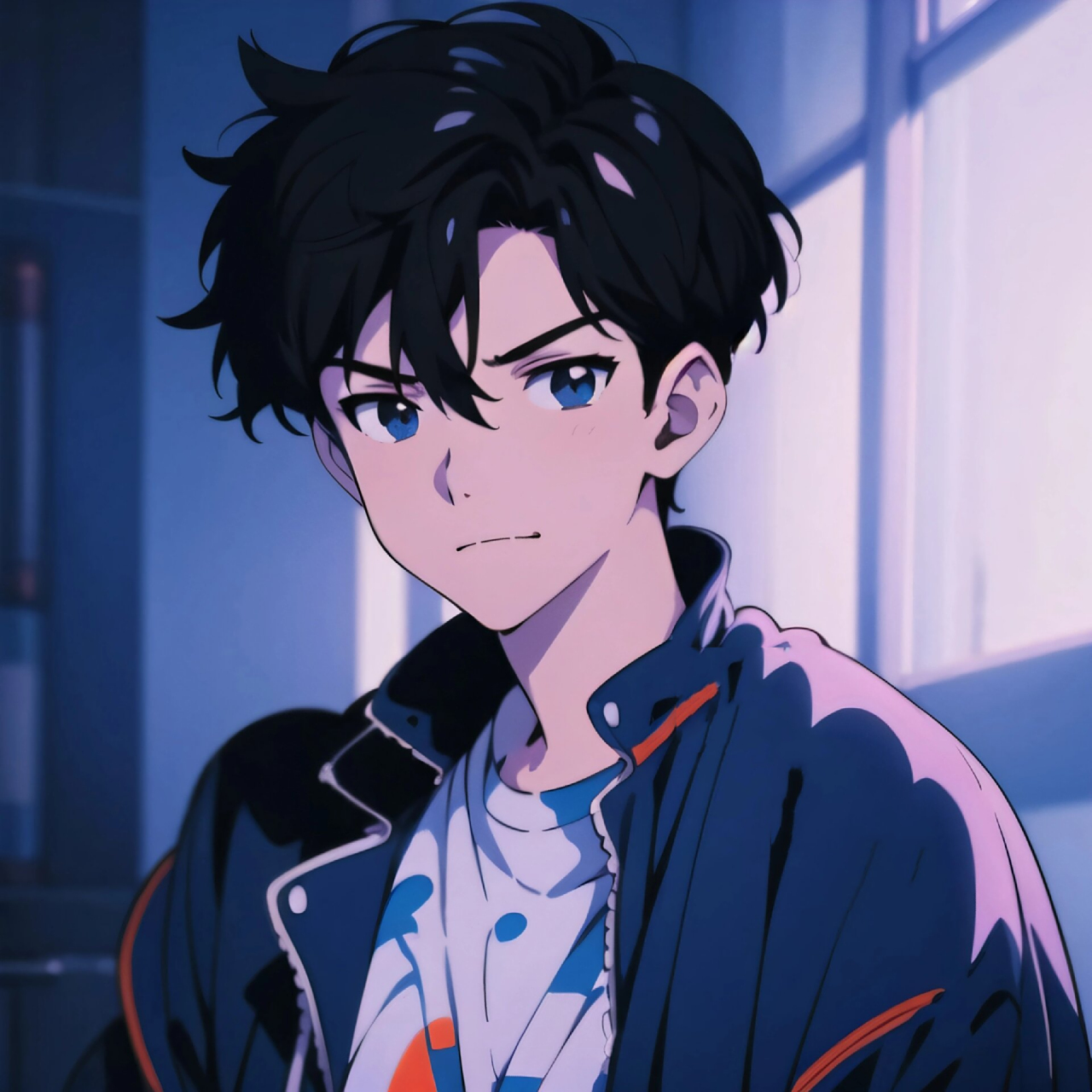 蓝色系男头 喜欢第一张的风格还是最后一张的?