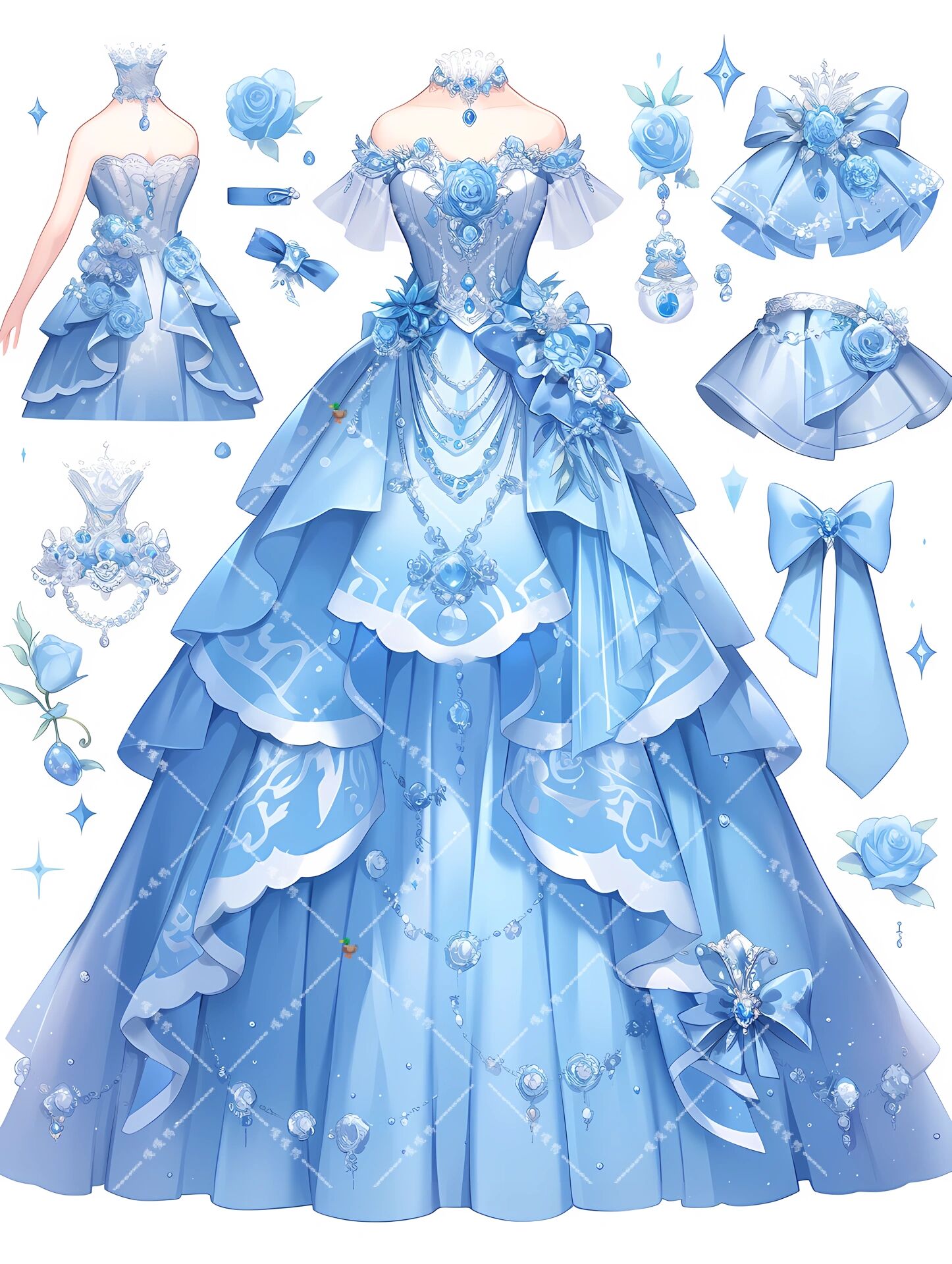 oc|服饰 素材|公主裙