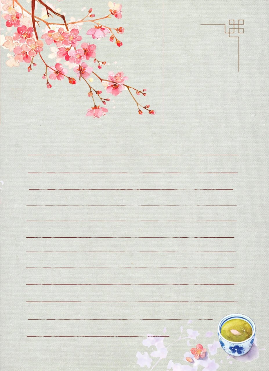 📝从前车马慢,书信远—唯美古风信纸素材 💌从前车马很慢,书信