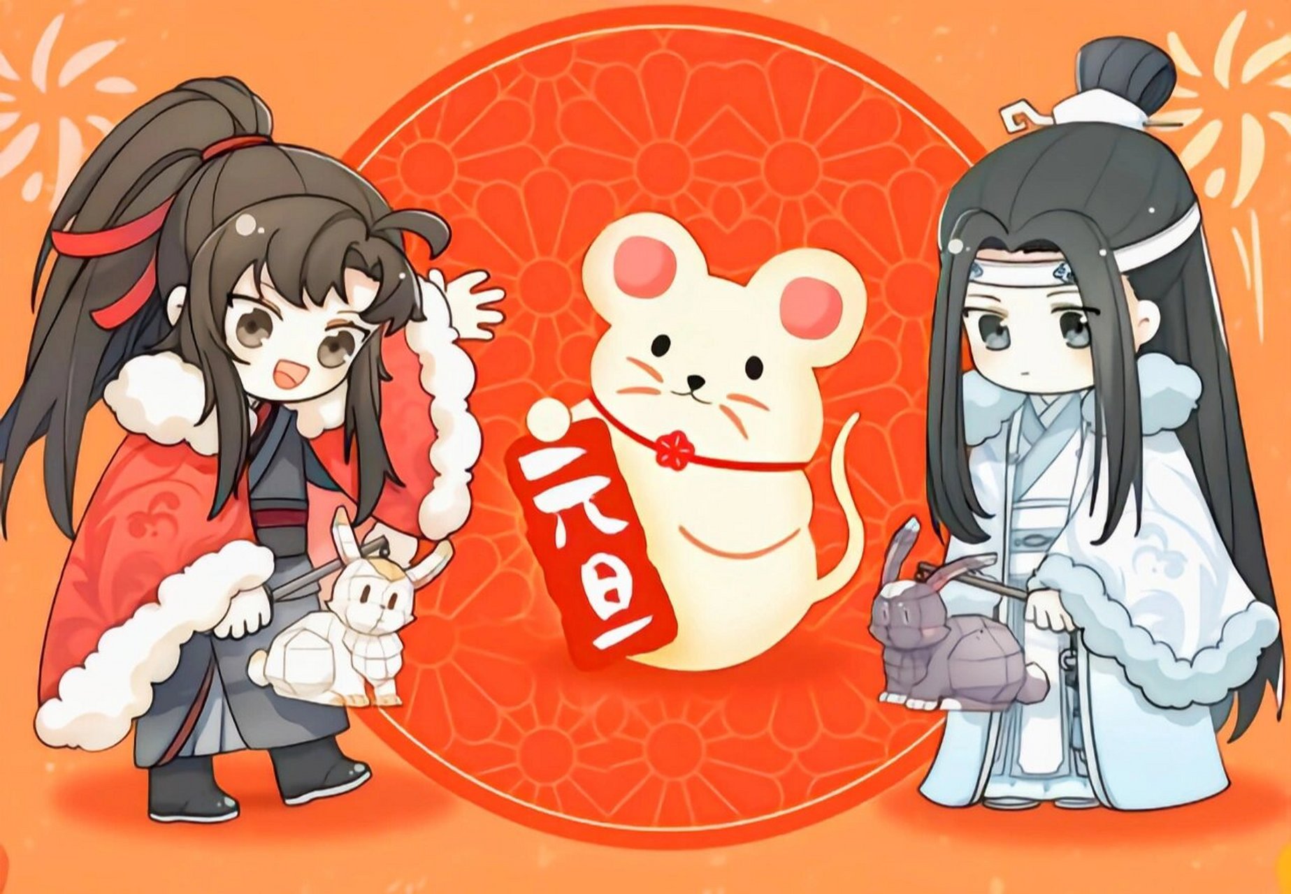 魔道祖师q版忘羡高清图片(1) 要图私信,请勿照搬二转谢谢 魔道祖师