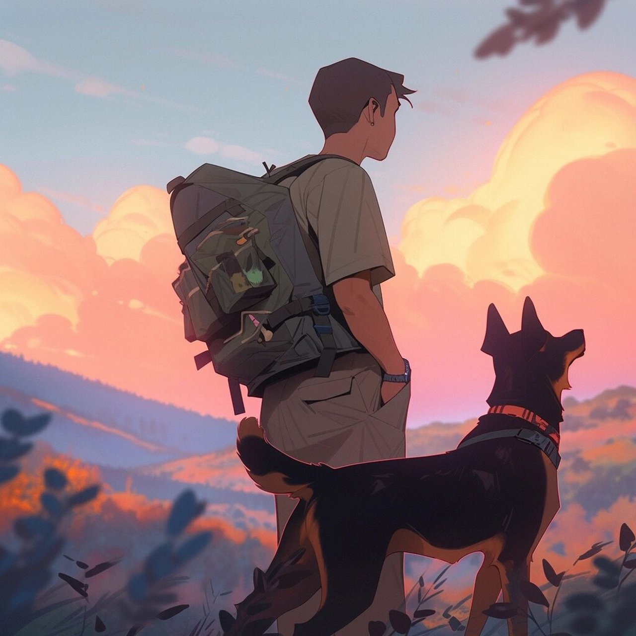 徒步 一人一狗走世界,有你的陪伴,旅途不再孤独.