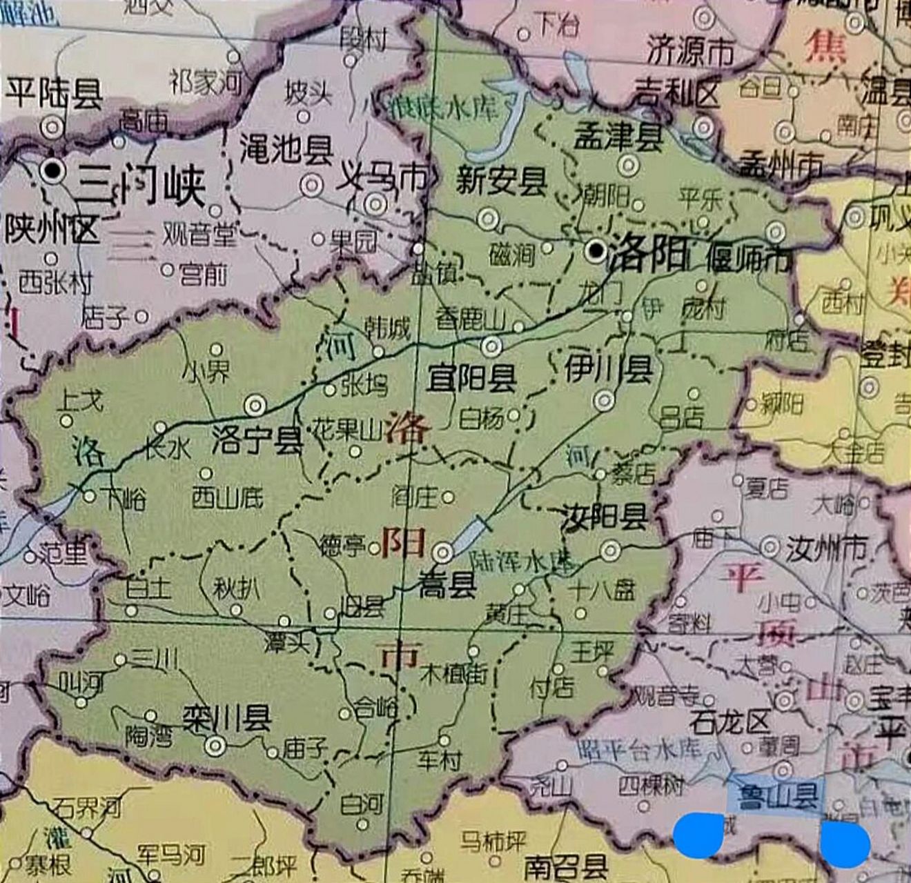 河南洛阳市地图全图图片