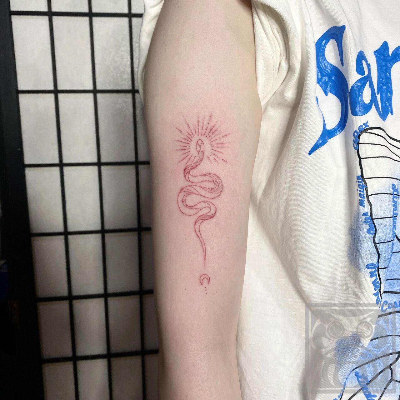 的纹身 61今天的空针纹身作品~后续会发更多空针纹身的恢复后效果