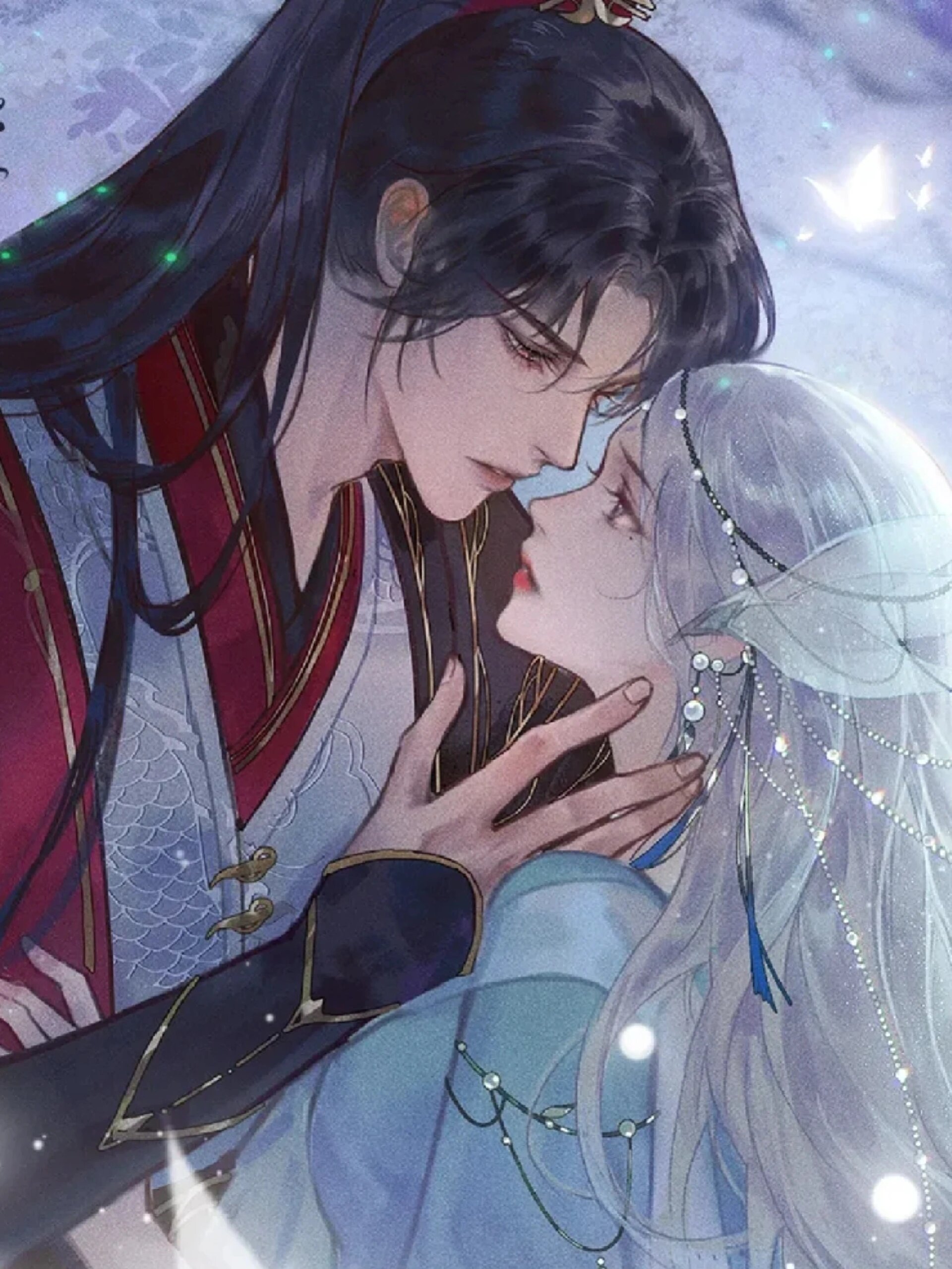 今日份古风情侣头像～ 前三张画师:沾花惹草木 今日份的古风头像,古风