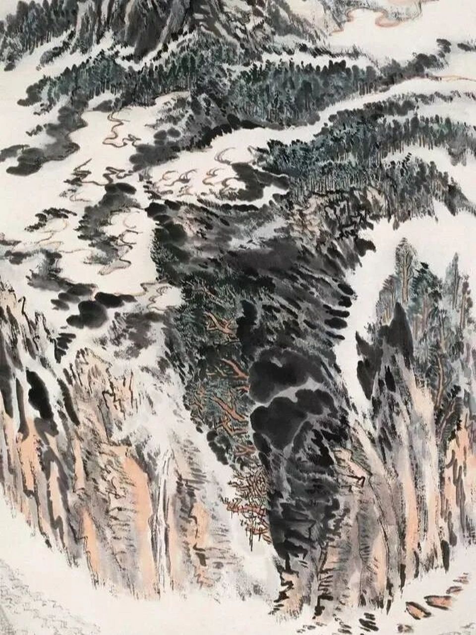 陆俨少山水画选 中国画 山水画