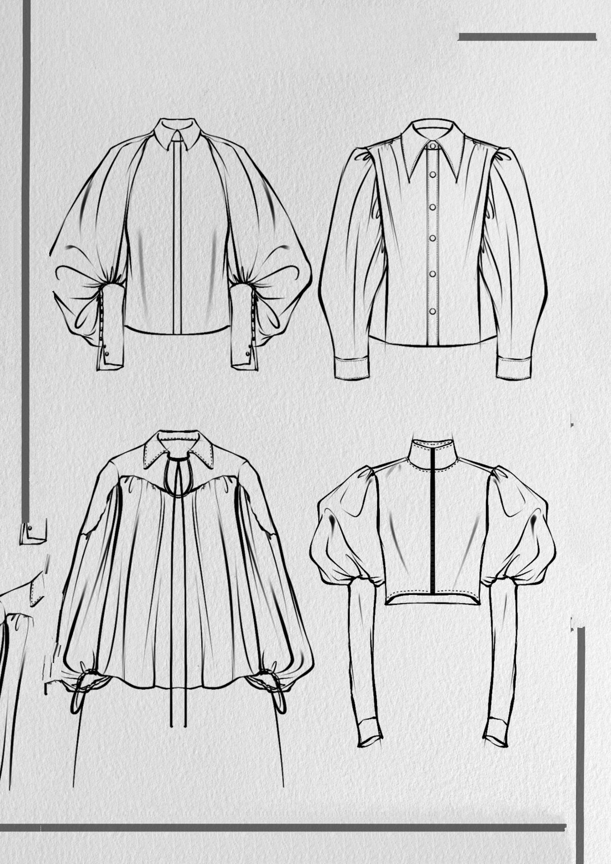 服装手绘/衬衫大合集来啦～!78156997小白get