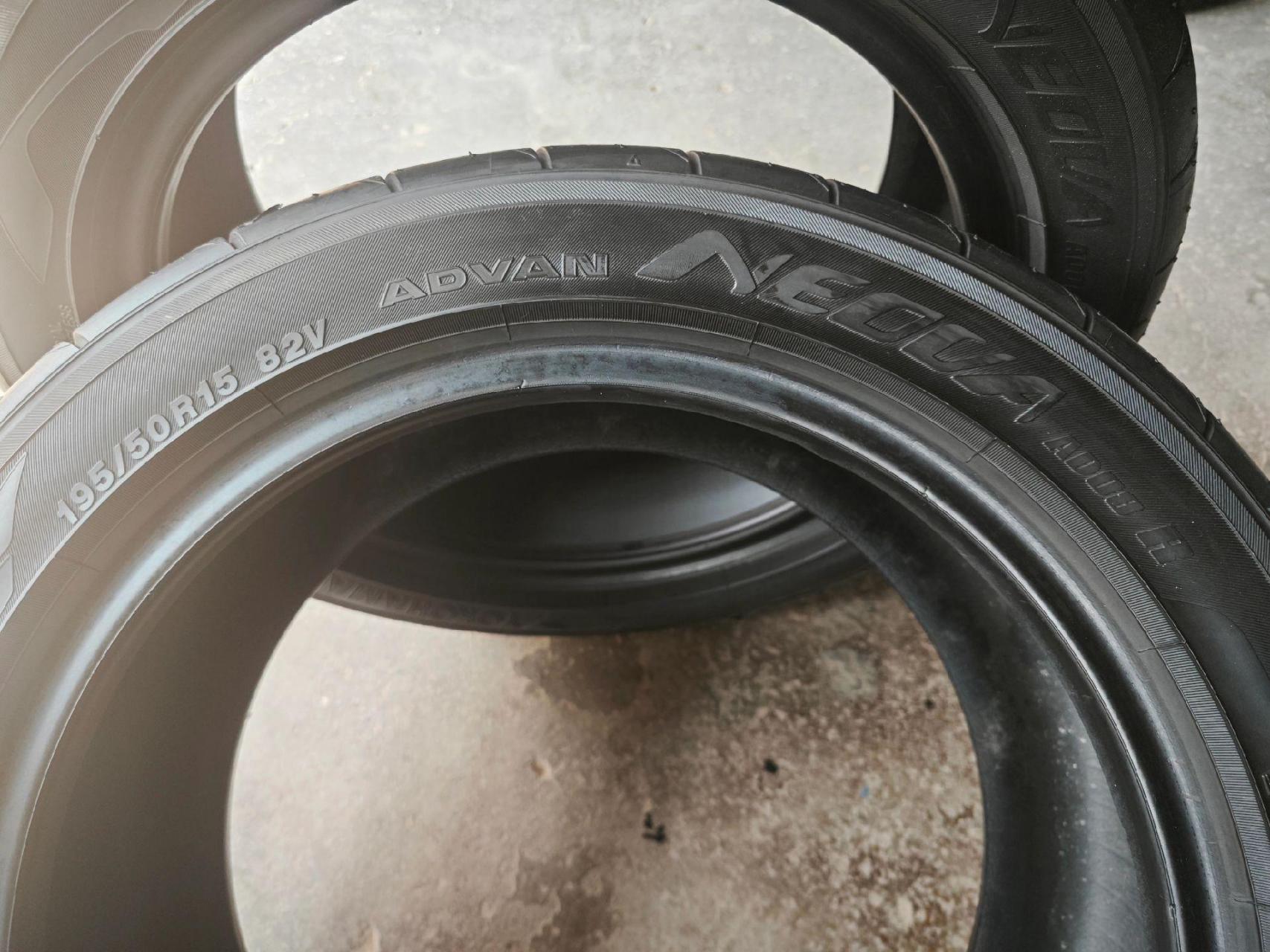 优科豪马半热熔胎 优科豪马195 50 r15半热熔轮胎 ad08r,轮胎九成新