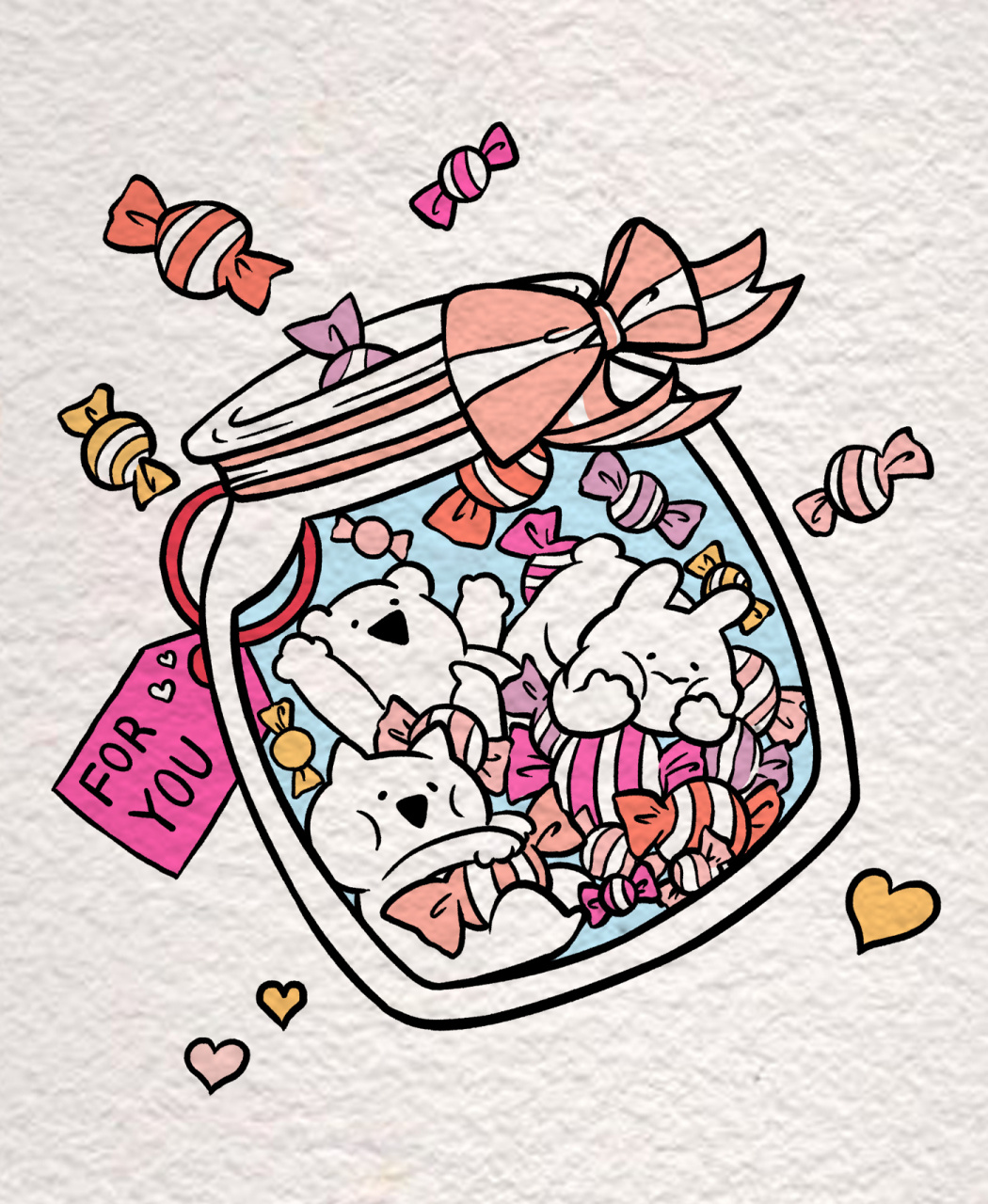 简笔画|超大份糖果 是一个甜甜的夏天吗,来一份糖果