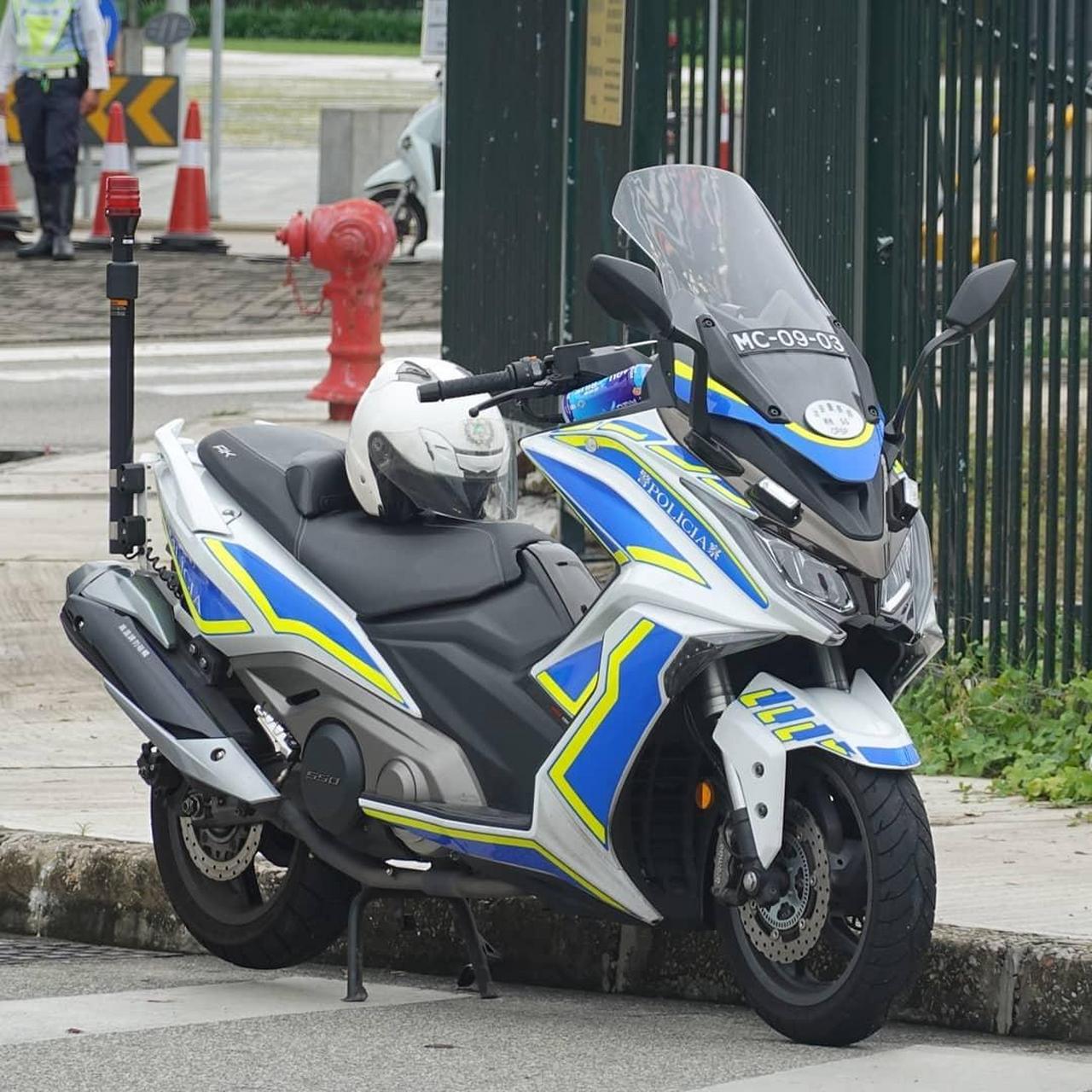 光阳警用摩托车图片