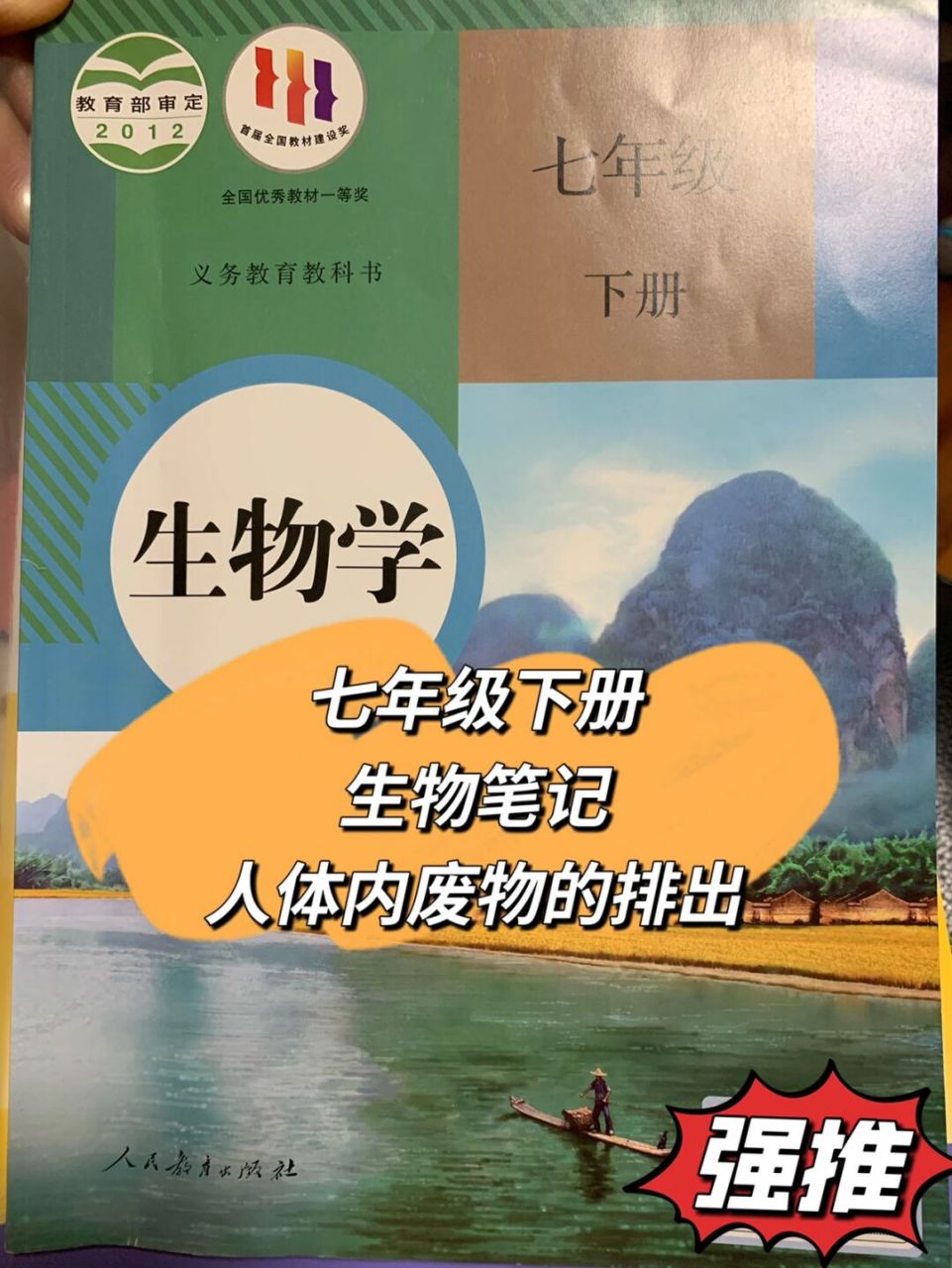 97七年级下册生物笔记94～人体内废物的排出 97人体内废物的