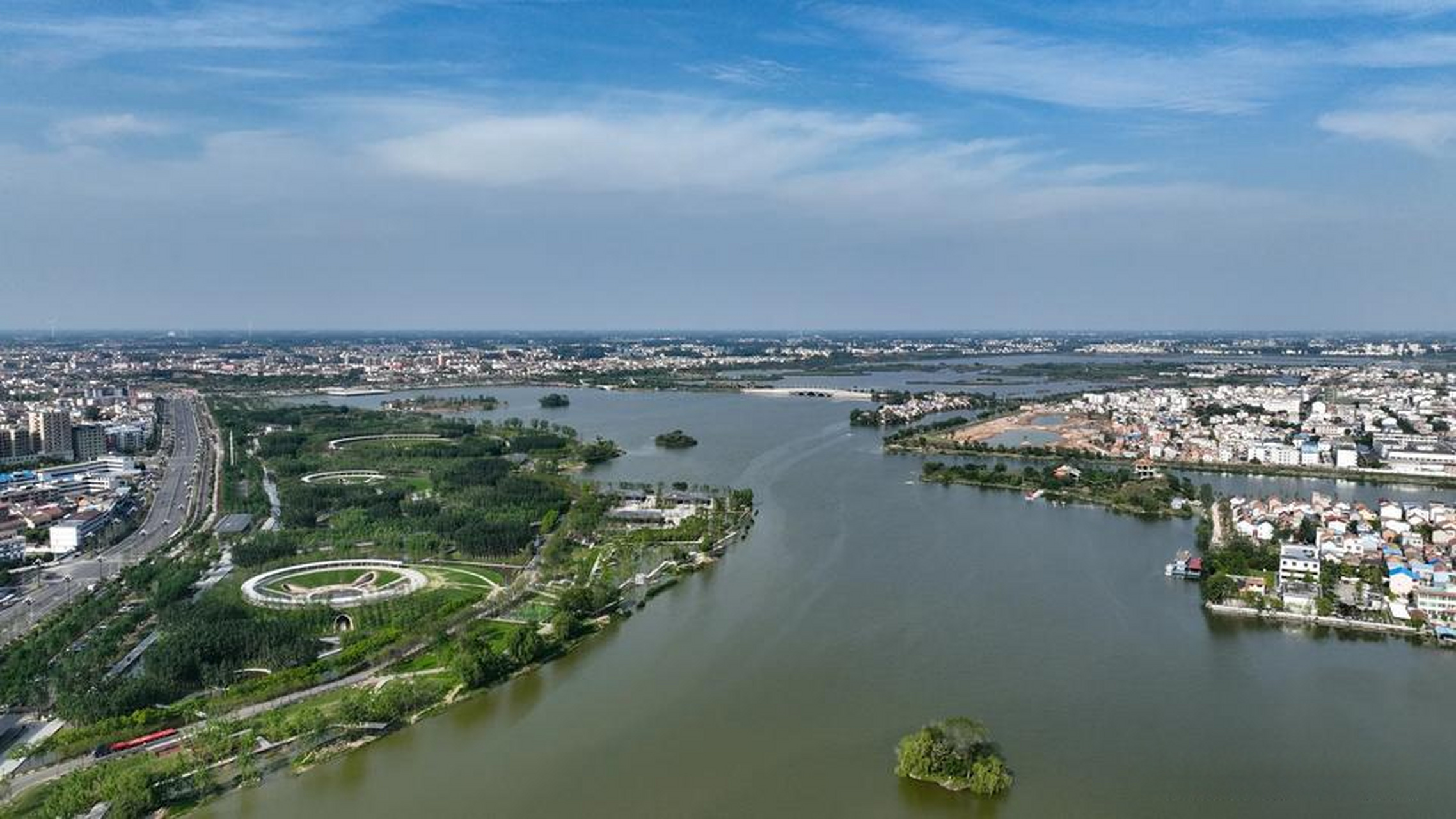 河南省周口市淮阳区坚持生态优先,大力推进龙湖国家湿地公园生态环境