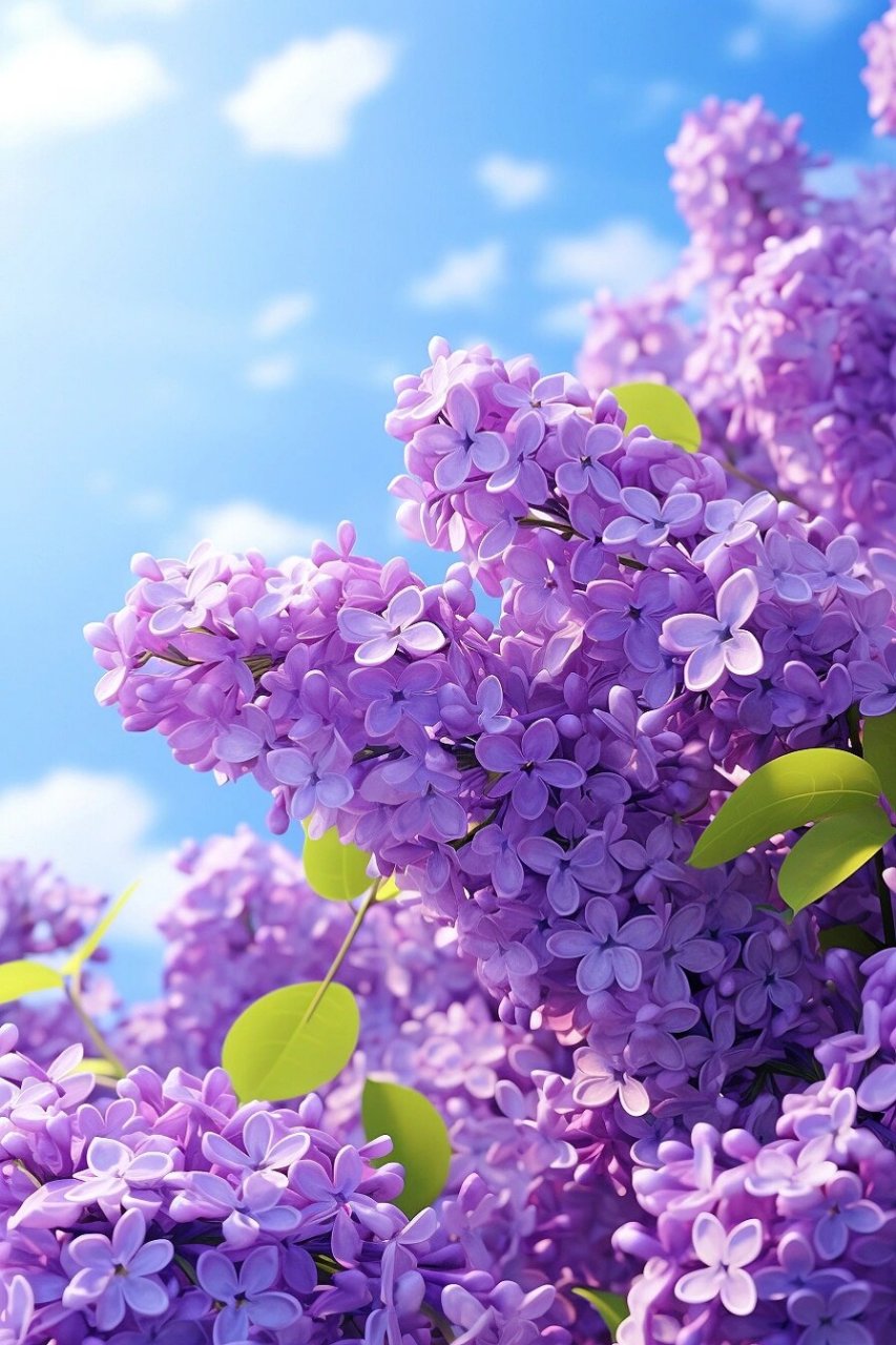 紫丁香 丁香,香味浓郁,花开时绚烂夺目.它的花语是永恒的爱与记忆.