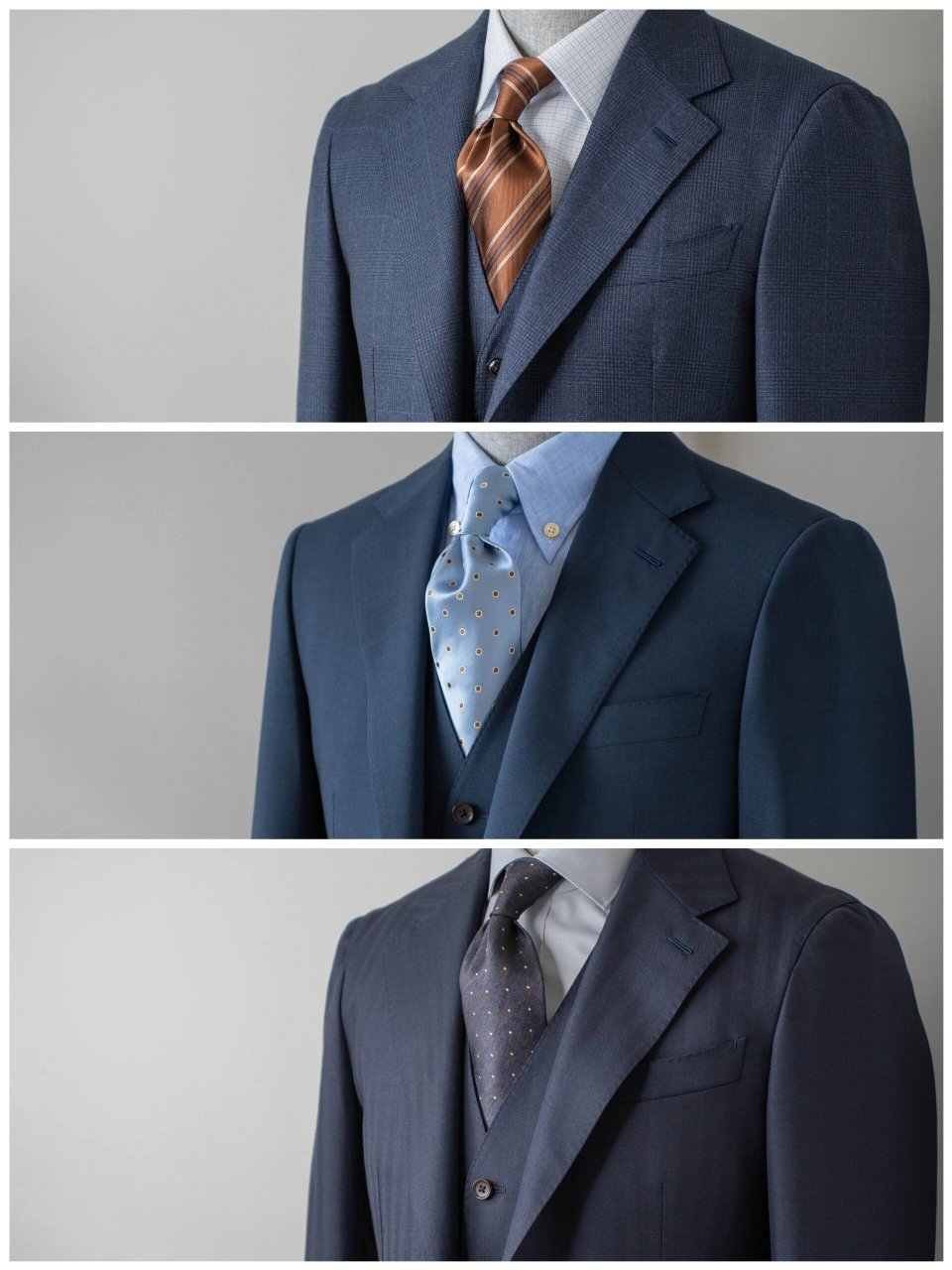 6015拒绝大众化,蓝西装如何穿出高级感71 在西装定制中,因为