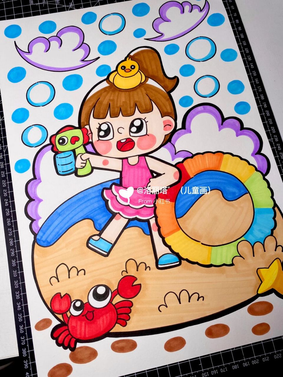 幼教考编面试20分钟简笔画 小场景 夏天 四季主题真的是超高频考点,考