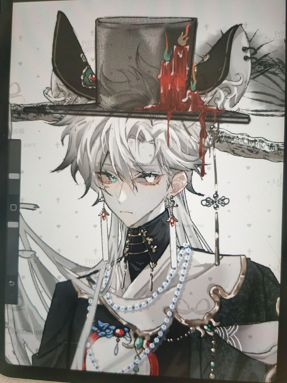 高冷男or暖男 反正我喜欢画冷脸帅哥,不过这次最后成图选的是坏笑的