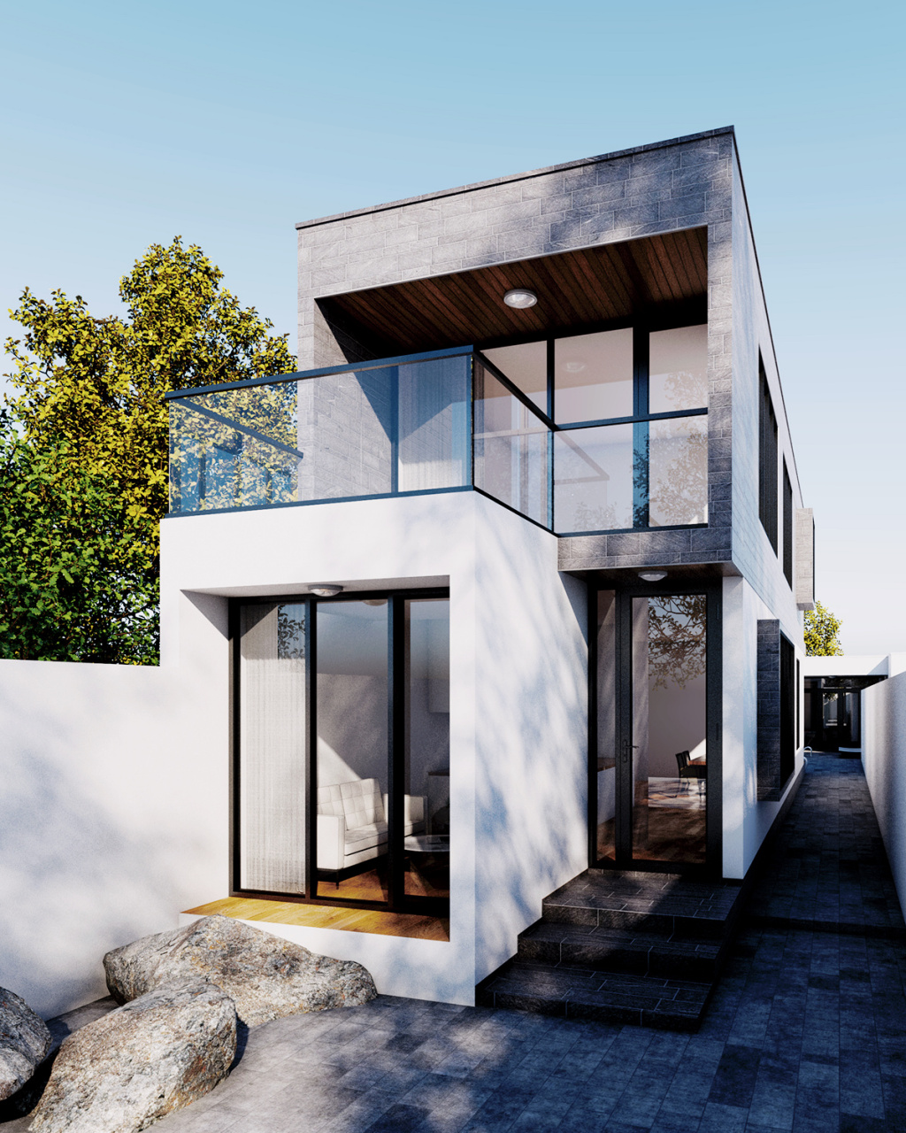 【①建筑】_面宽6米自建别墅/现代简约 项目位置:江西上饶 项目状况