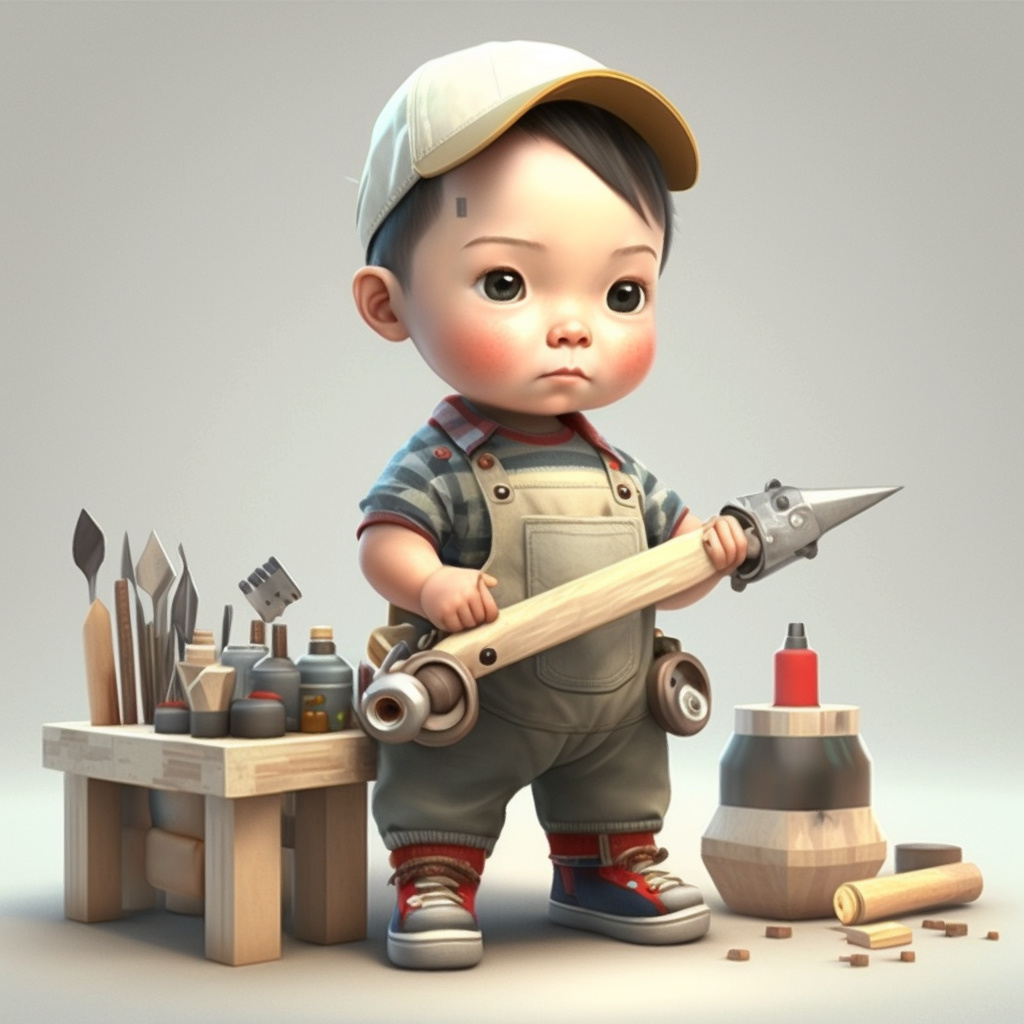 职业头像之小小木工