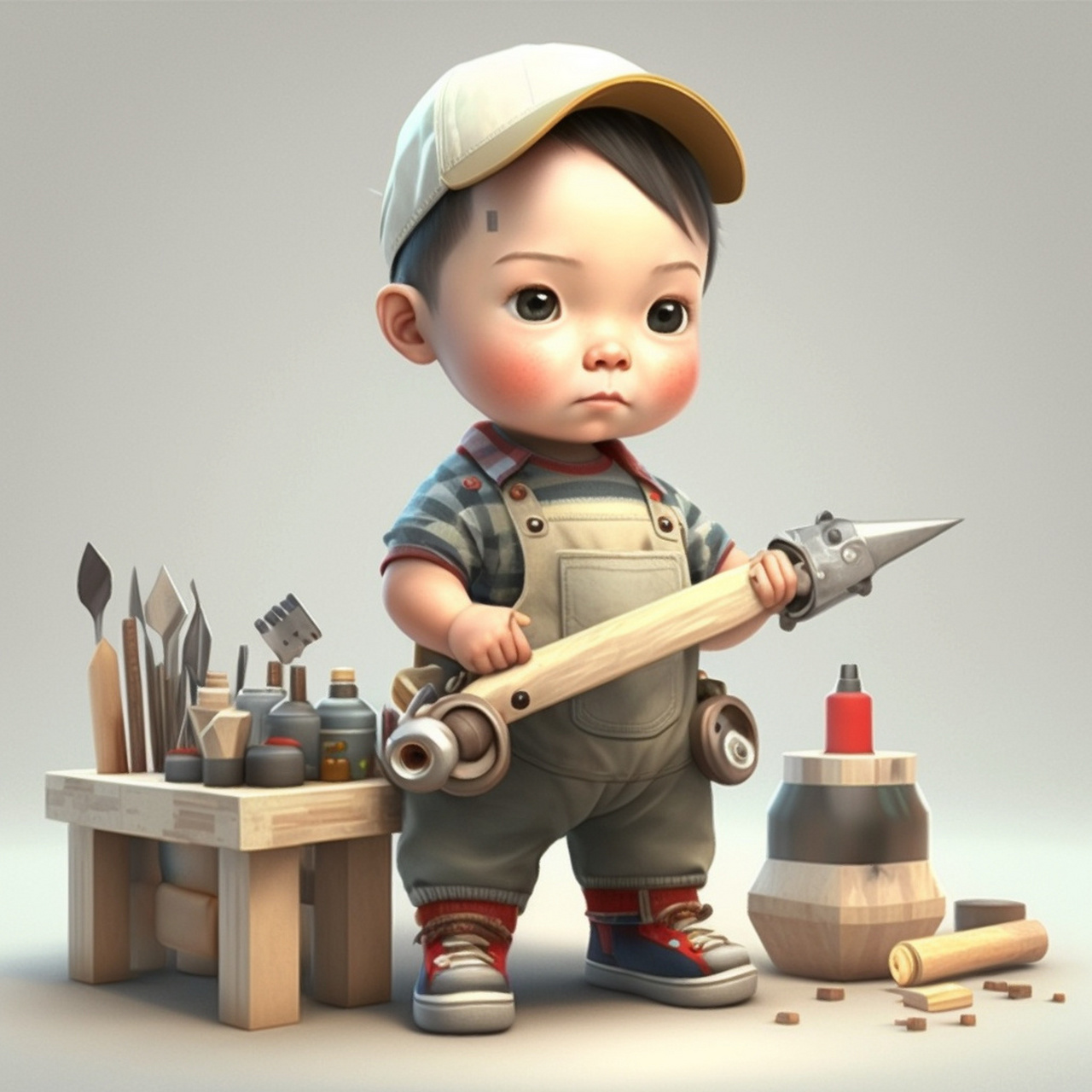 职业头像之小小木工 职业头像之小小木工