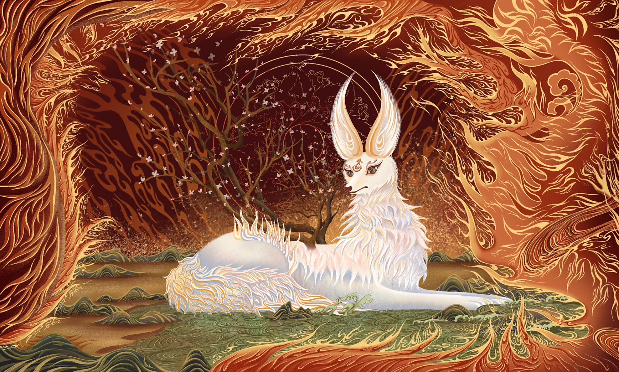 山海经神兽之一乘 (sheng)黄 乘黄是古代中国神话传说中的异兽名