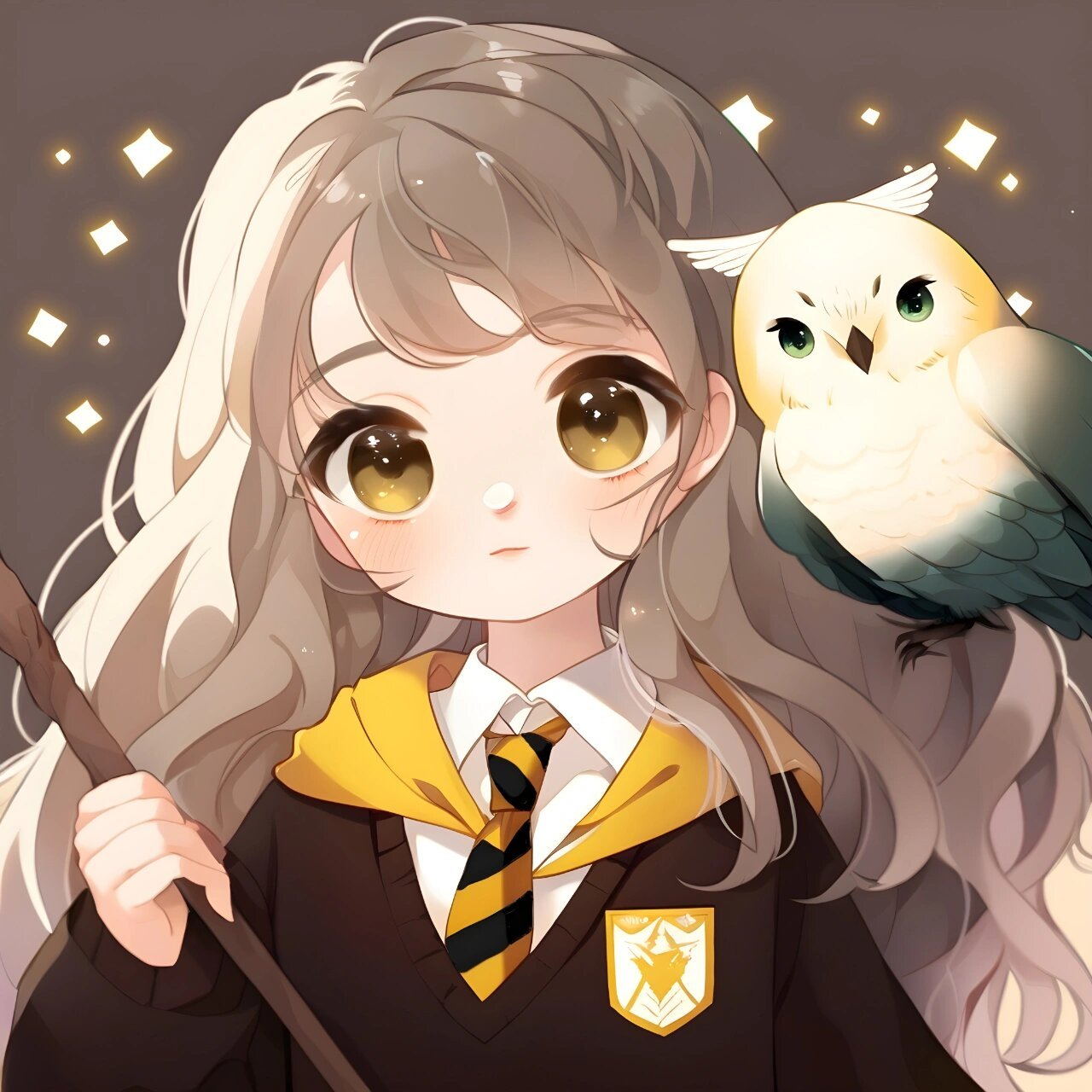 32哈利波特赫奇帕奇 可爱风格的哈利波特系列头像,稍稍提高了完成度