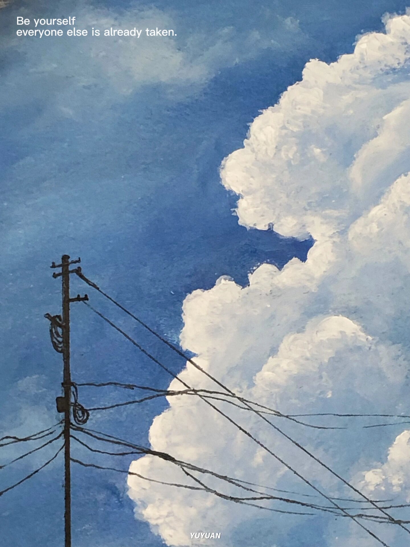 油画棒|夏天的每一朵云都是天空带来的惊喜