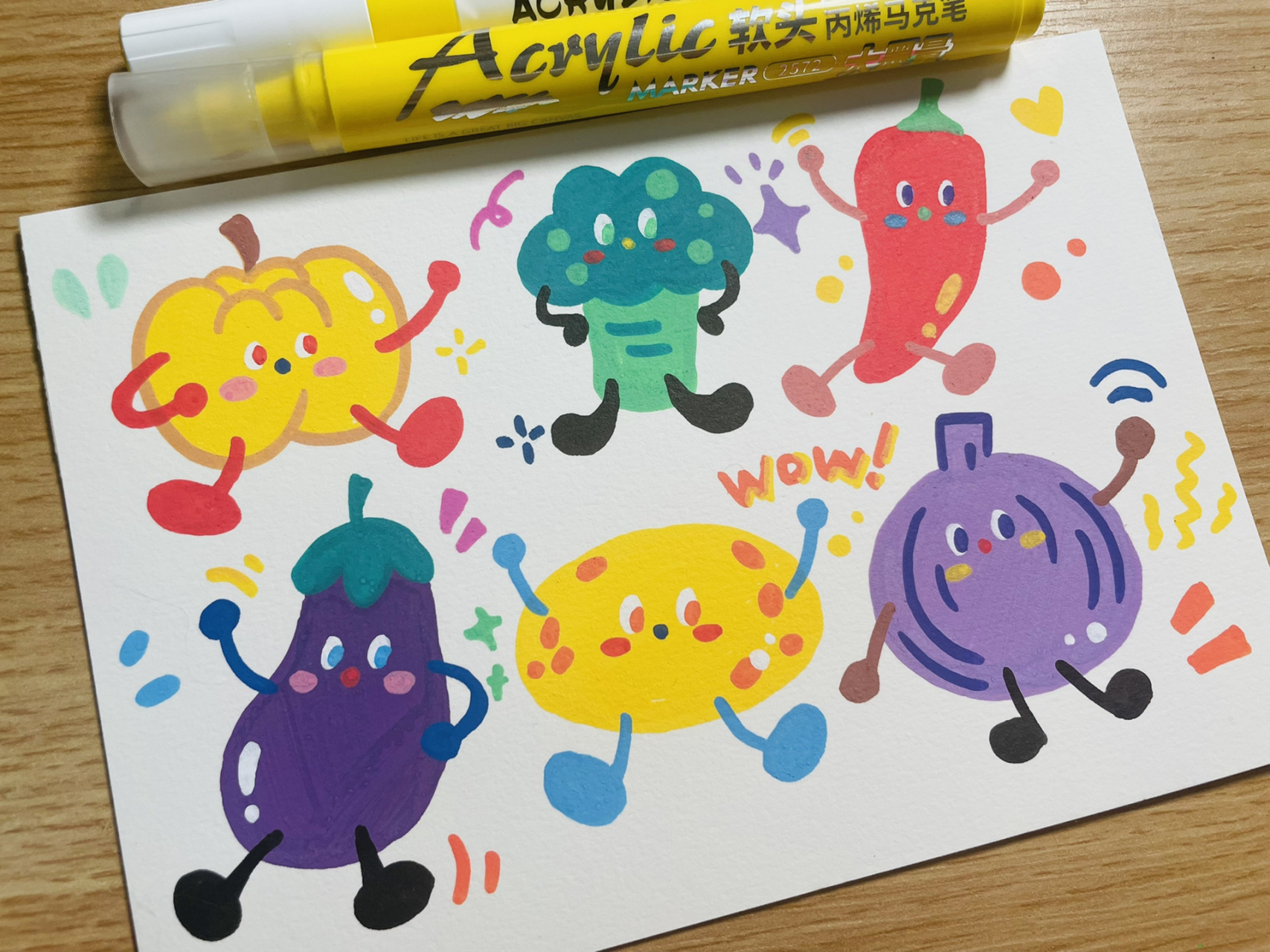 丙烯马克笔 运营三个月,终于实现10000粉丝.非常感谢大家的喜欢!鞠躬!