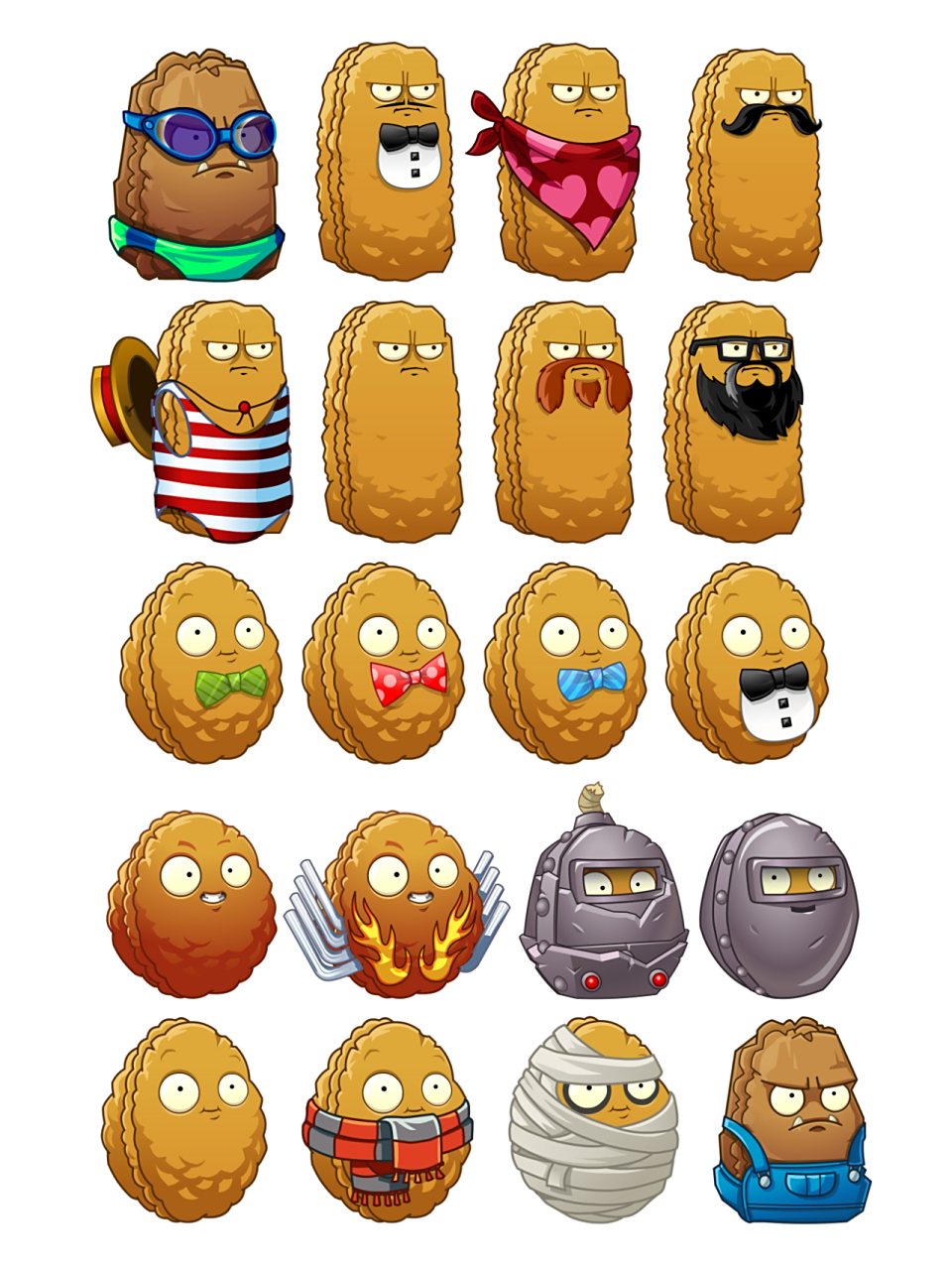 贴纸整理第30期 | 植物大战僵尸7 坚果墙 手帐素材  手帳  0