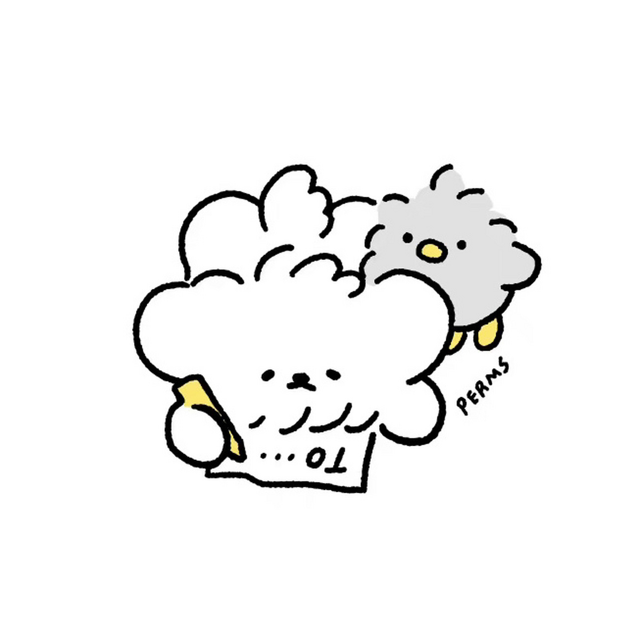 不撞款头像# ins风可爱治愈简约插画 十九弹 94新年快乐 搬着头像来