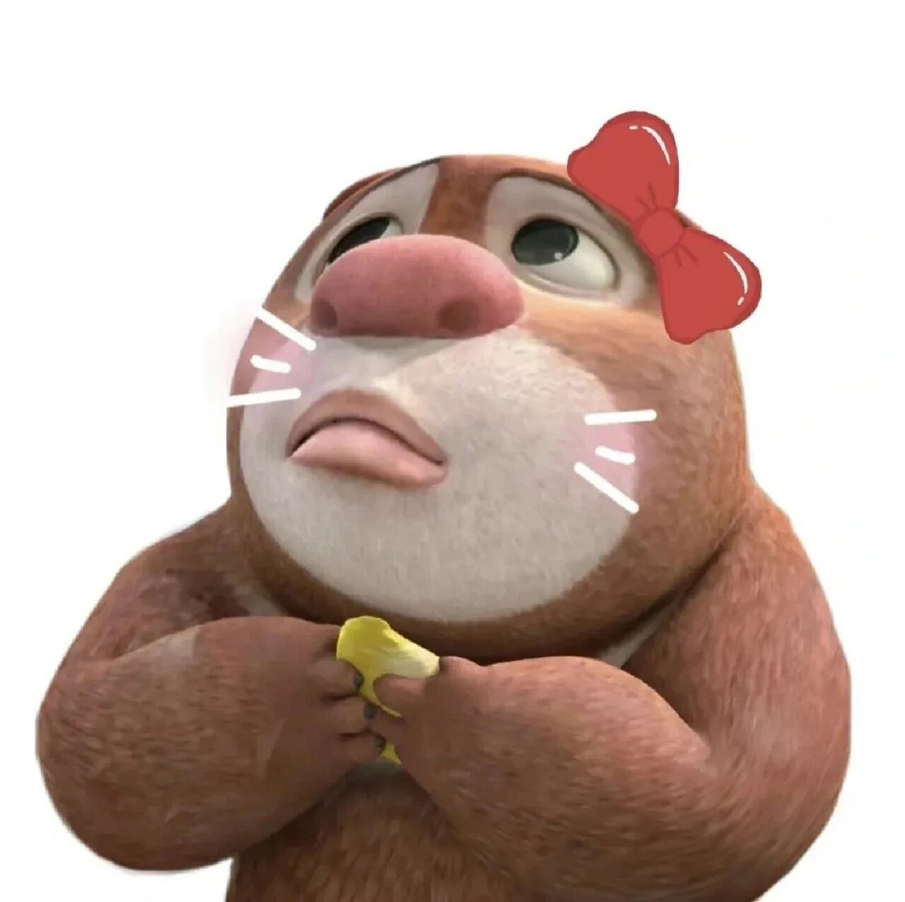 熊大熊二系列情侣头像 呆萌可爱搞怪的熊大熊二情侣头像来啦,喜欢的宝