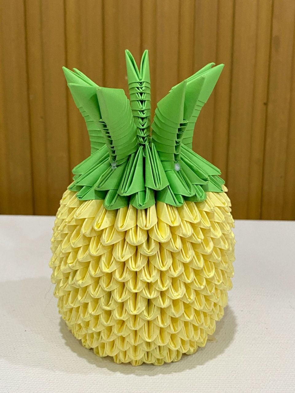 手工折纸【三角插菠萝】🍍 也叫折纸菠萝🍍 折纸菠萝是有很多个小