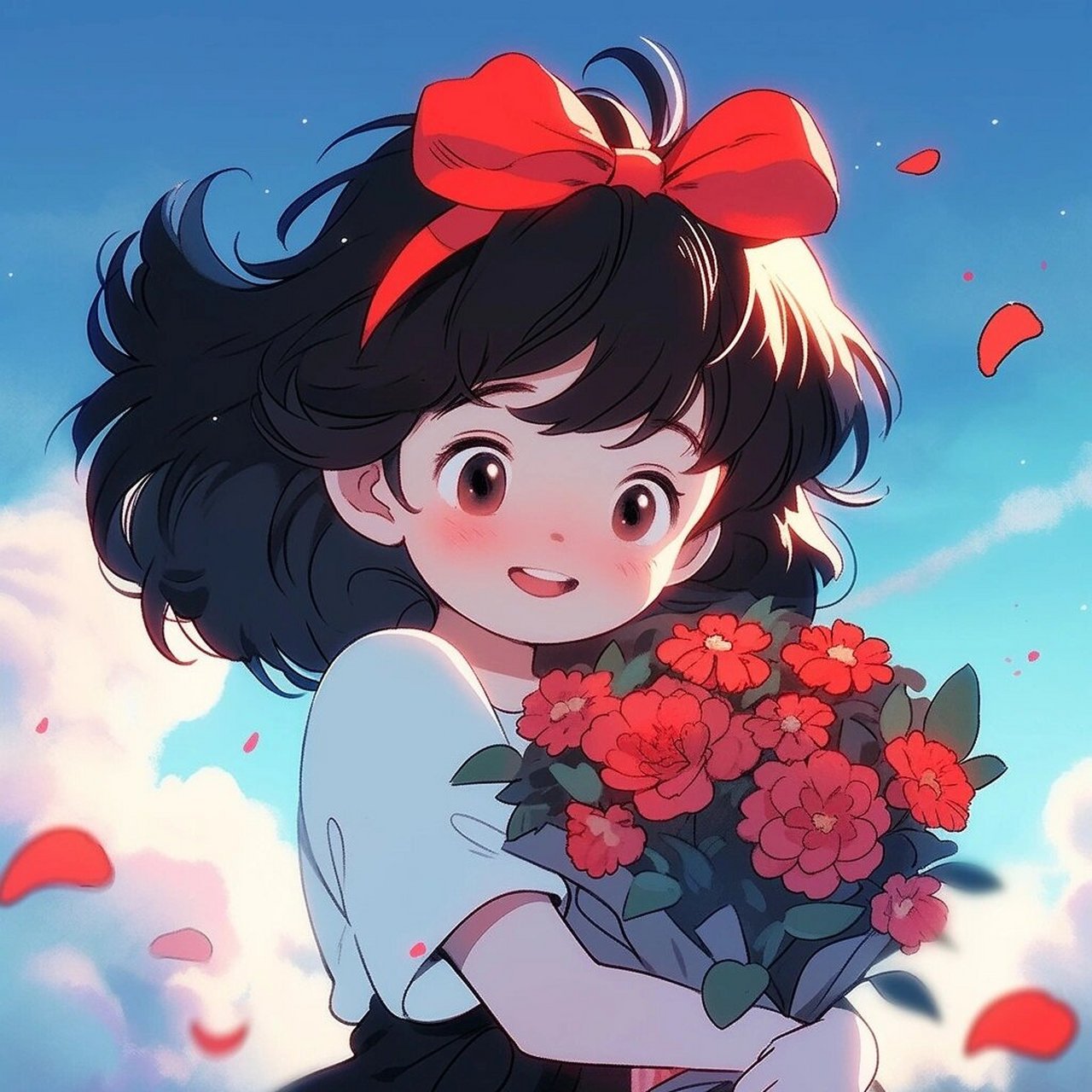 抖音拿花情头=情头拿花的照片