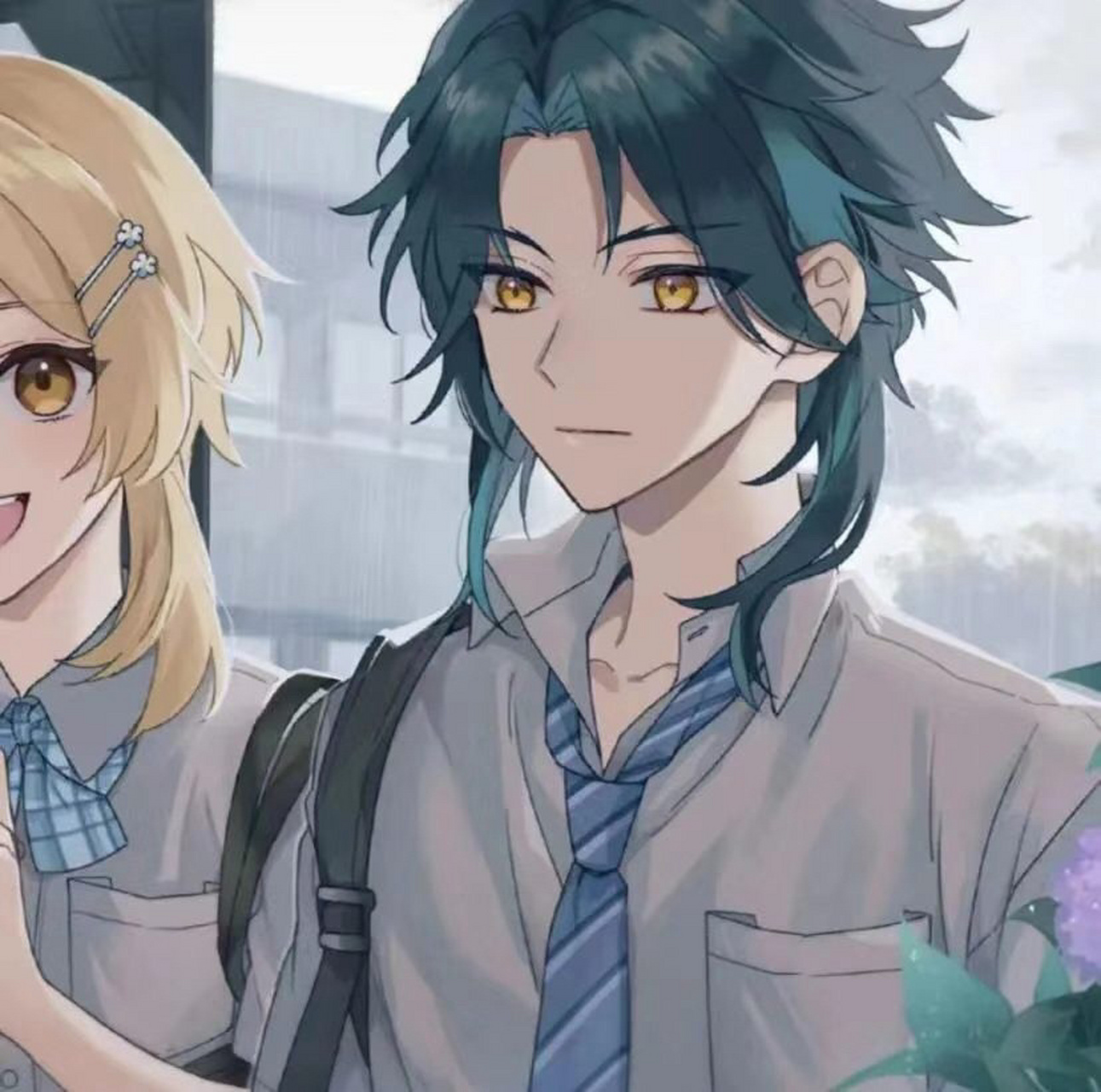 我找到了一对魈荧的情头