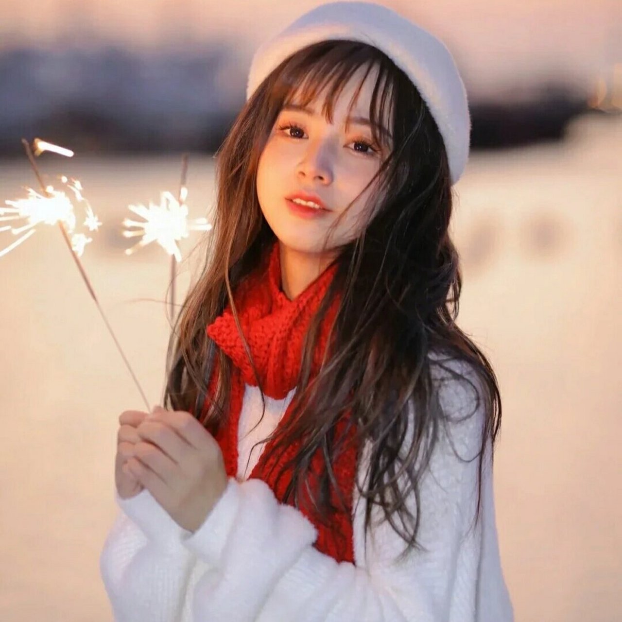 超仙女生放烟花头像 不喜勿喷,自行拿图