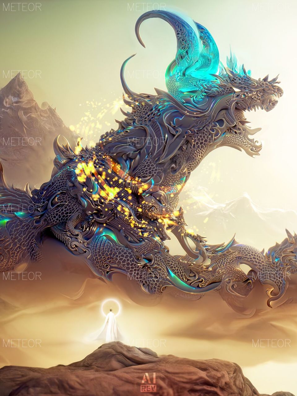 78山海经系列|饕餮|吞噬天地78 好久没有花整天时间做图了,山海经