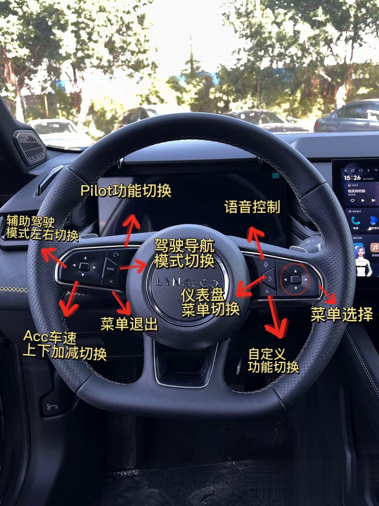 2023新款领克03按键详解