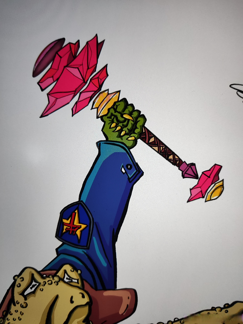 审判之锤,又称草莓锤,鹿男必胜锤, 海加尔峰掉落装备; 搭配大衣服装备