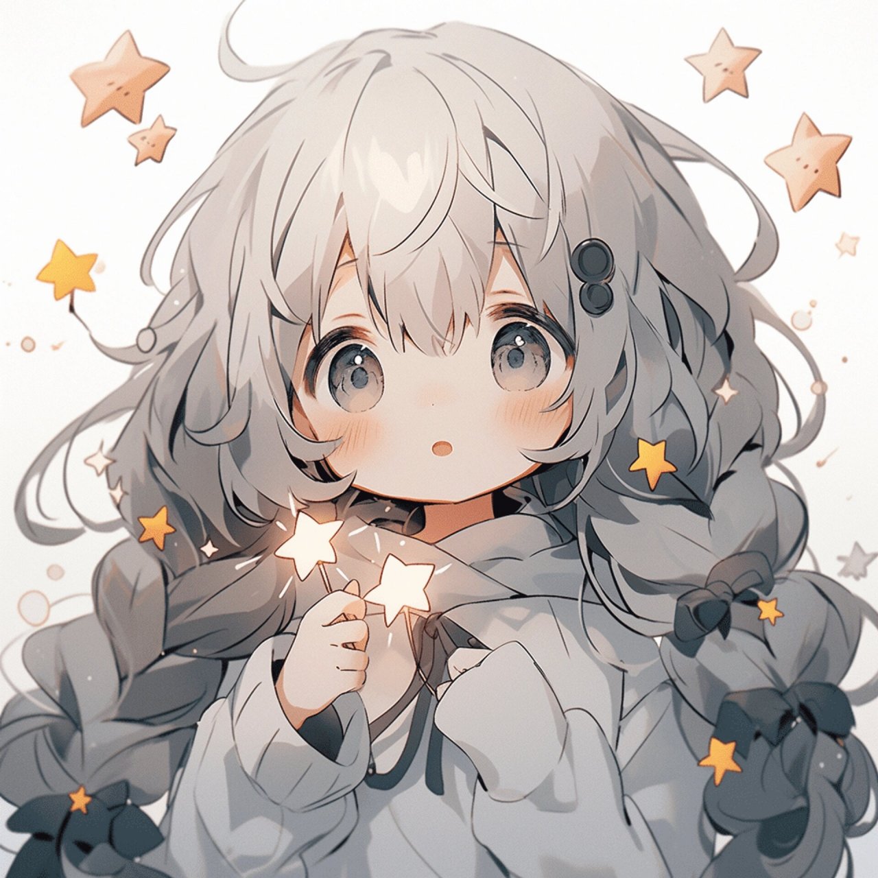 女生头像 | 摘星星的女孩