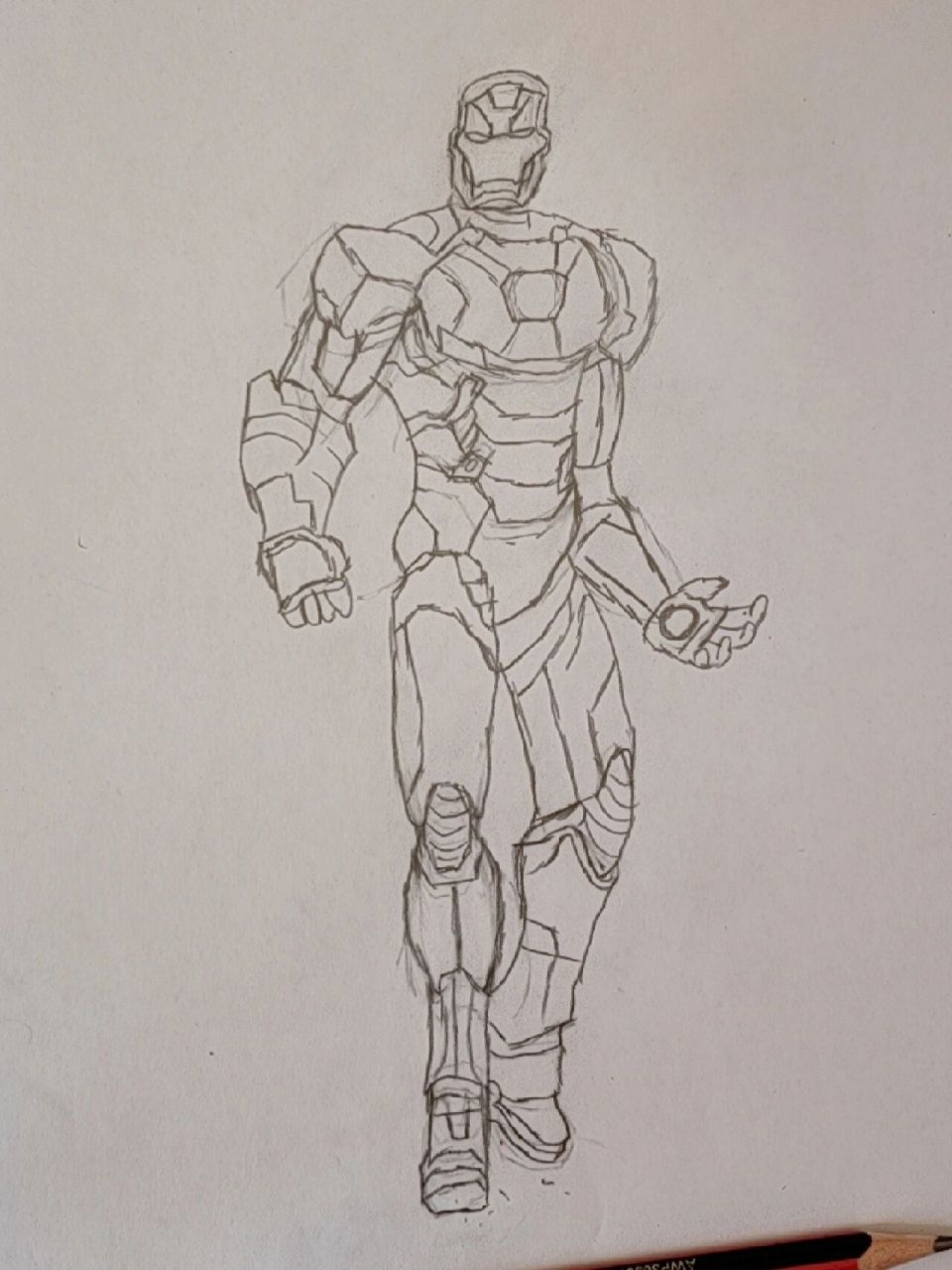 钢铁侠纯手绘.