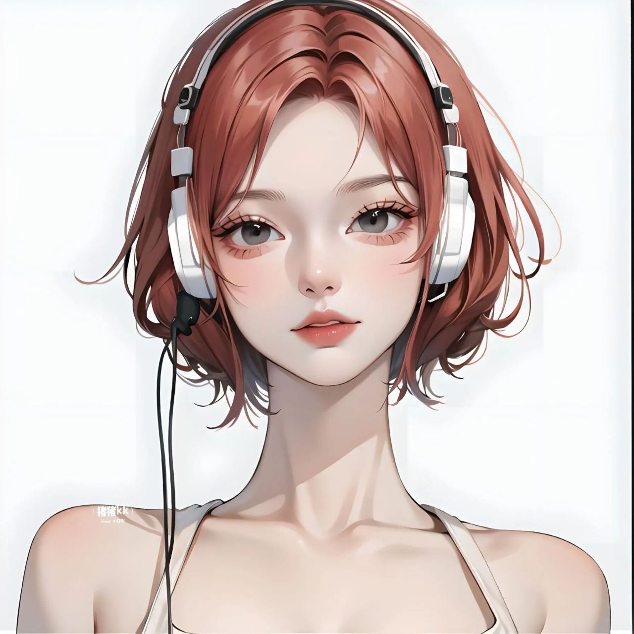 电竞少女|红发耳机95 前面有粉毛版本～大家可以翻一下