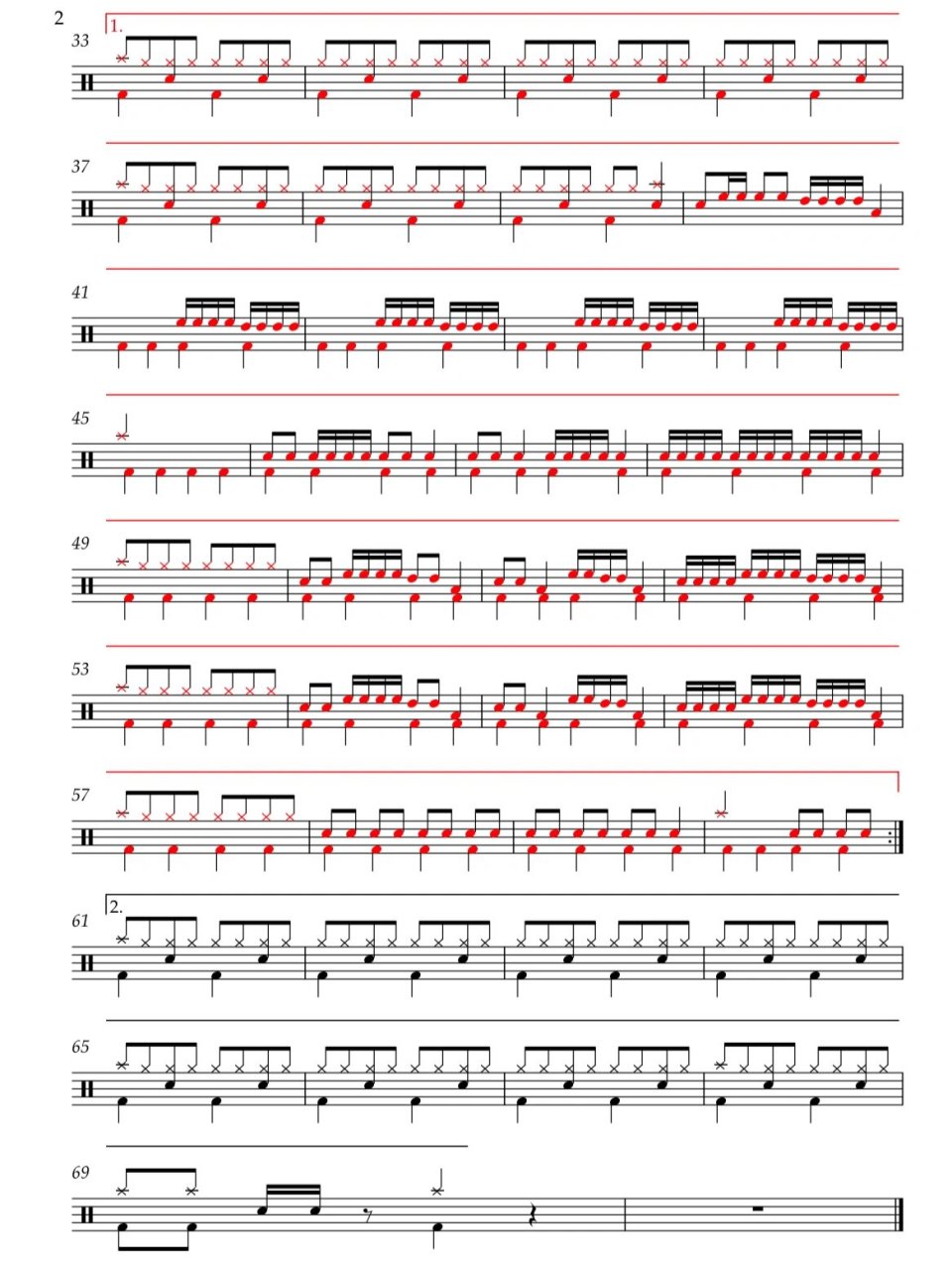 架子鼓 09入门鼓谱 鼓舞中国 初学者的福音 《鼓舞中国》鼓谱 给我