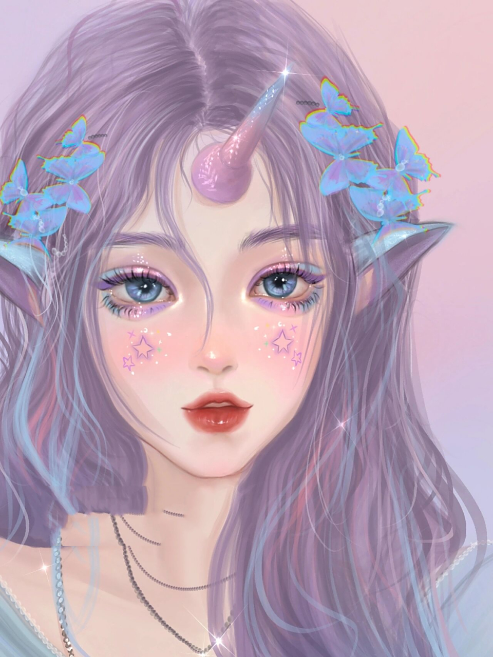 独角兽拟人06 你相信有独角兽嘛,快艾特出你的独角兽女神八