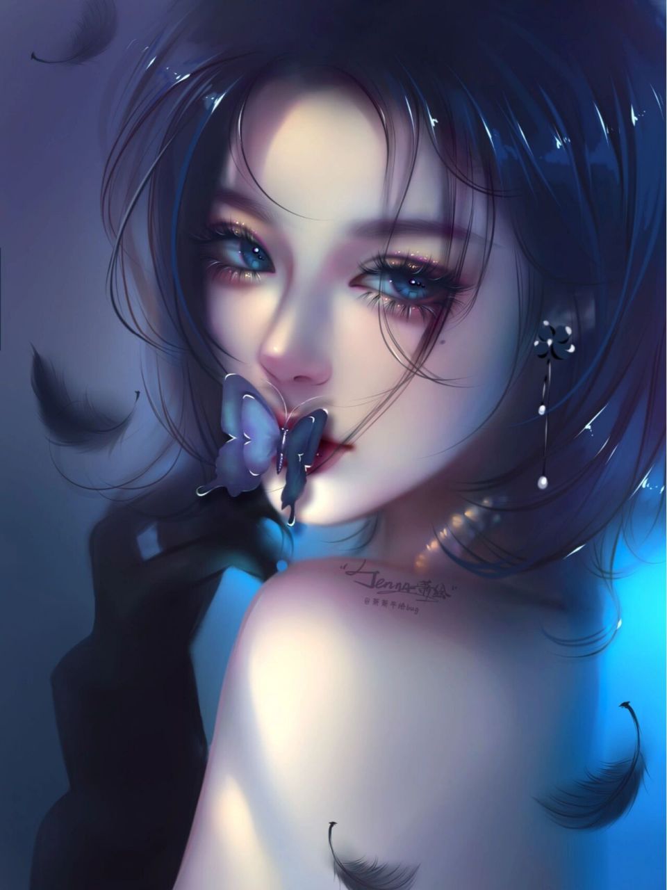 冷色调高级感女生头像7