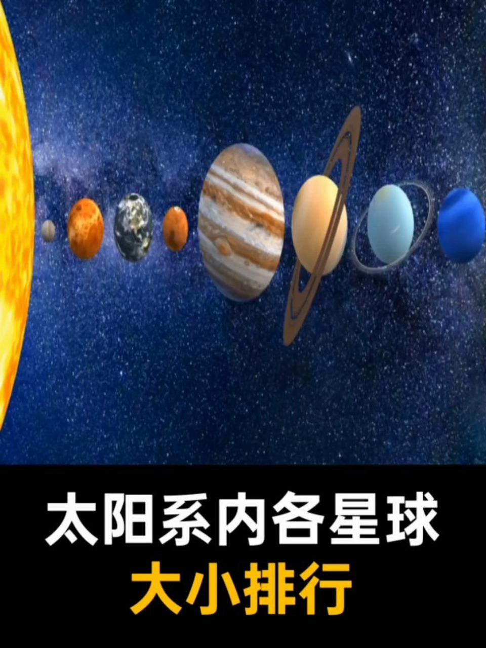 星球大小排名最大图片