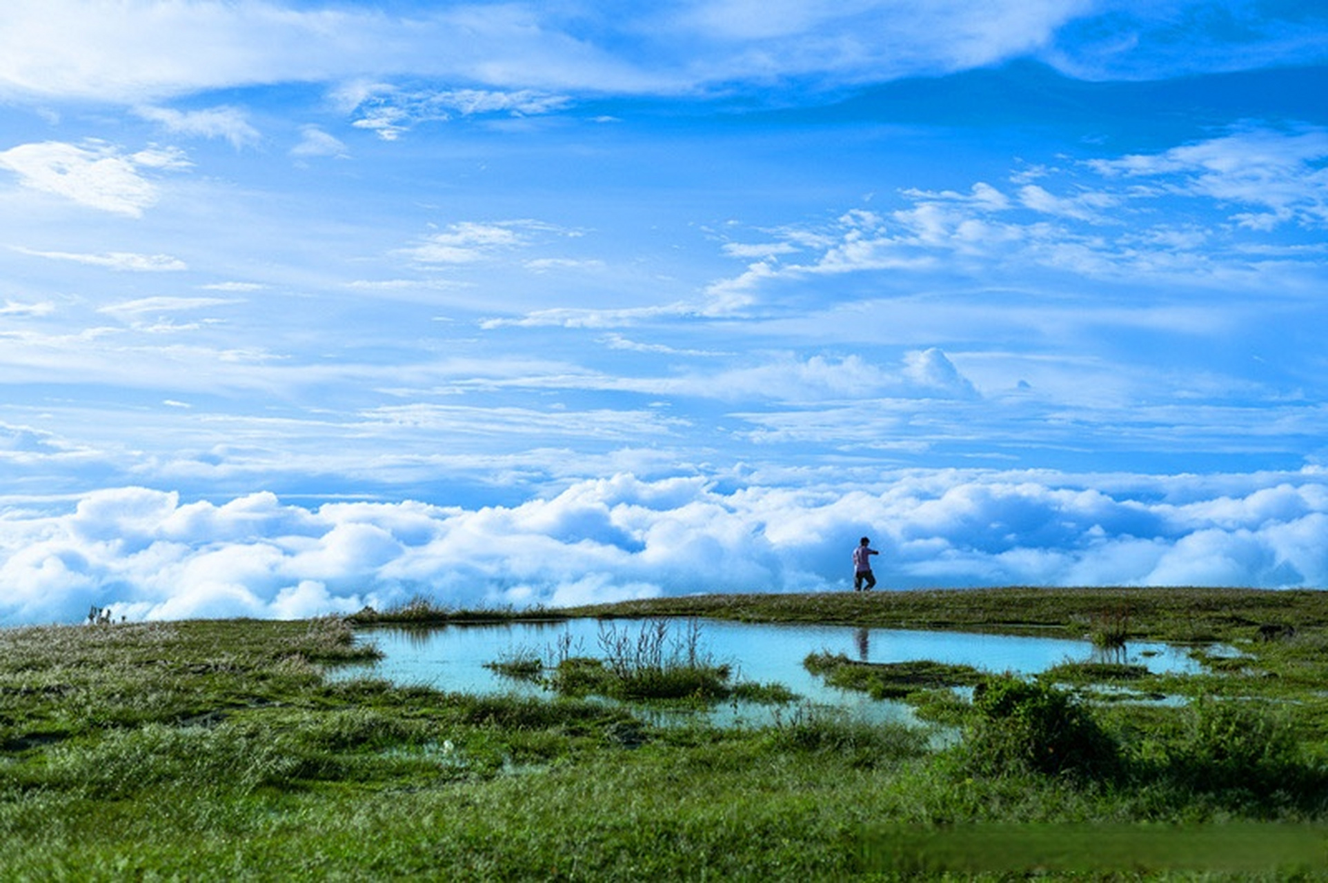 【"天空之镜"——腾冲打鹰山】打鹰山高踞于云南保山腾冲市中和镇闫家