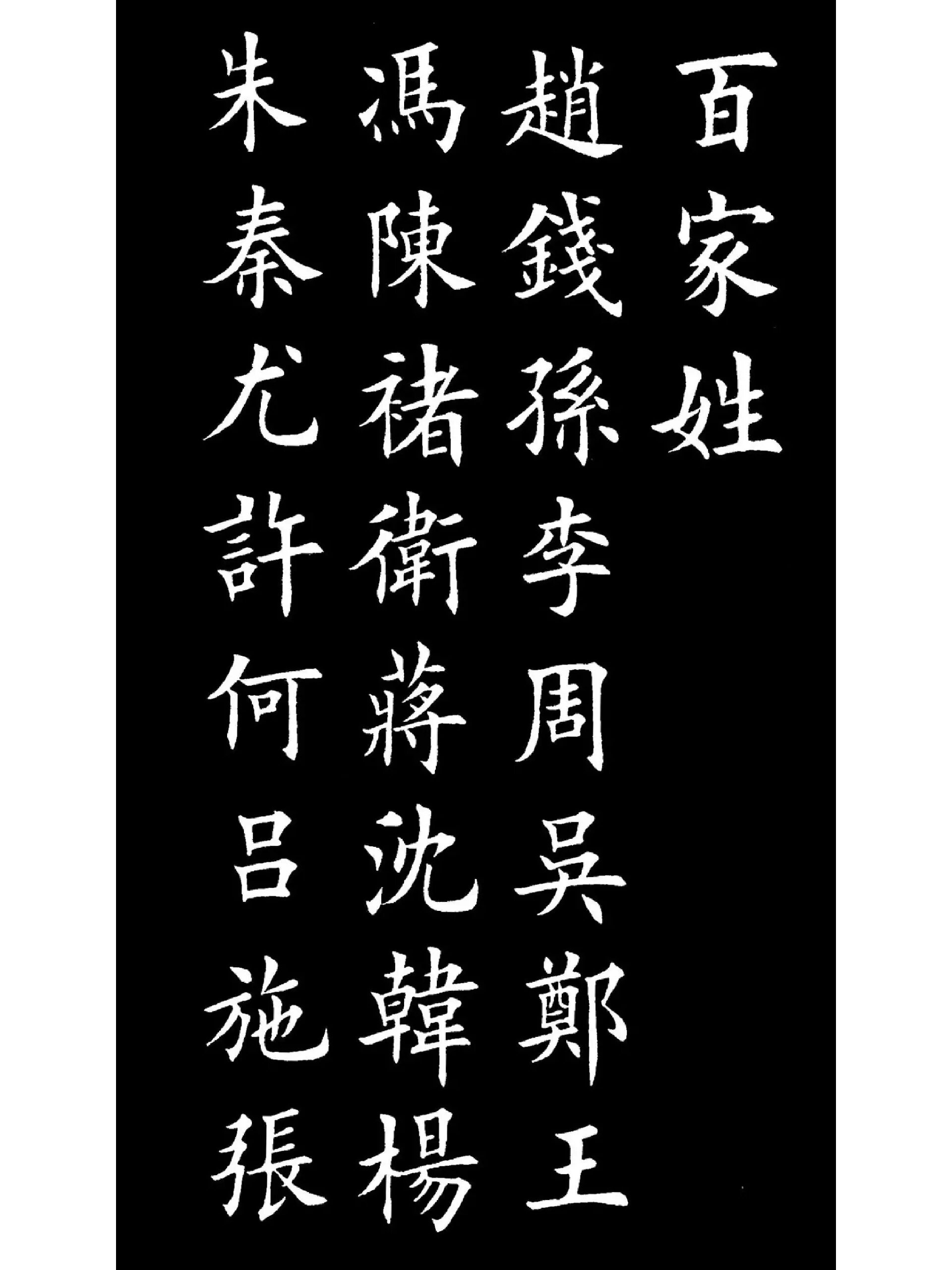 楷书《百家姓》,原来姓氏可以这么美!